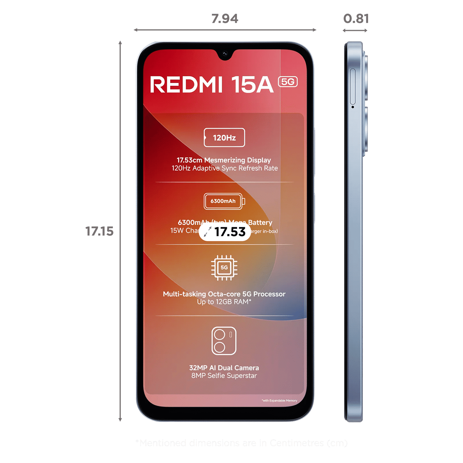 Redmi 15A 5G (4GB RAM, 128GB, Awesome Blue) Redmi 15A 5G (4GB RAM, 128GB, Awesome Blue)_2