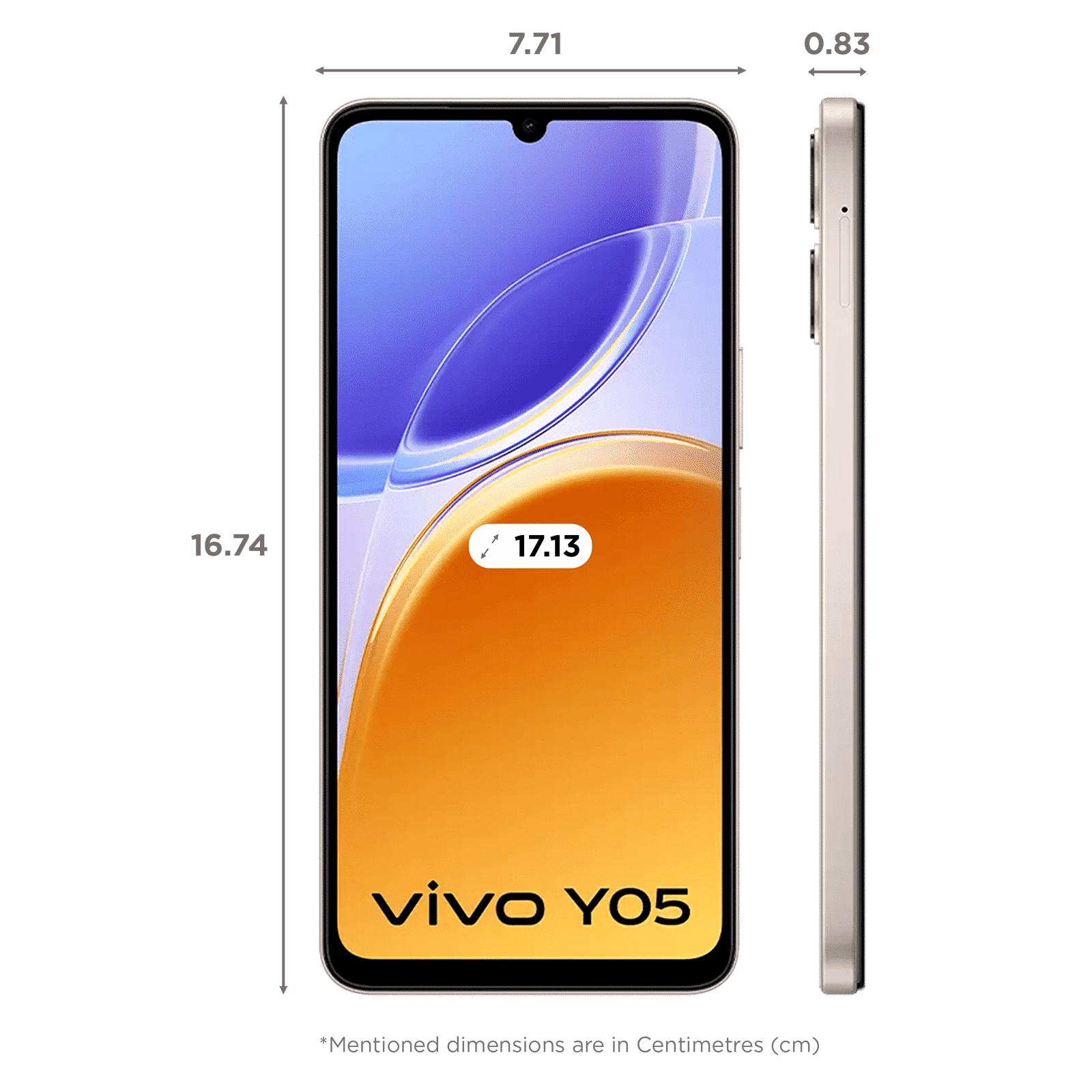 vivo Y05 (4GB RAM, 64GB, Champagne Gold)_2