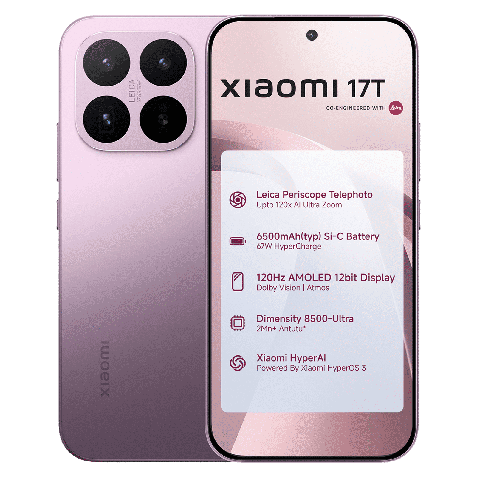 Xiaomi 17T 5G (12GB RAM, 256GB, Violet) Xiaomi 17T 5G (12GB RAM, 256GB, Violet)_1