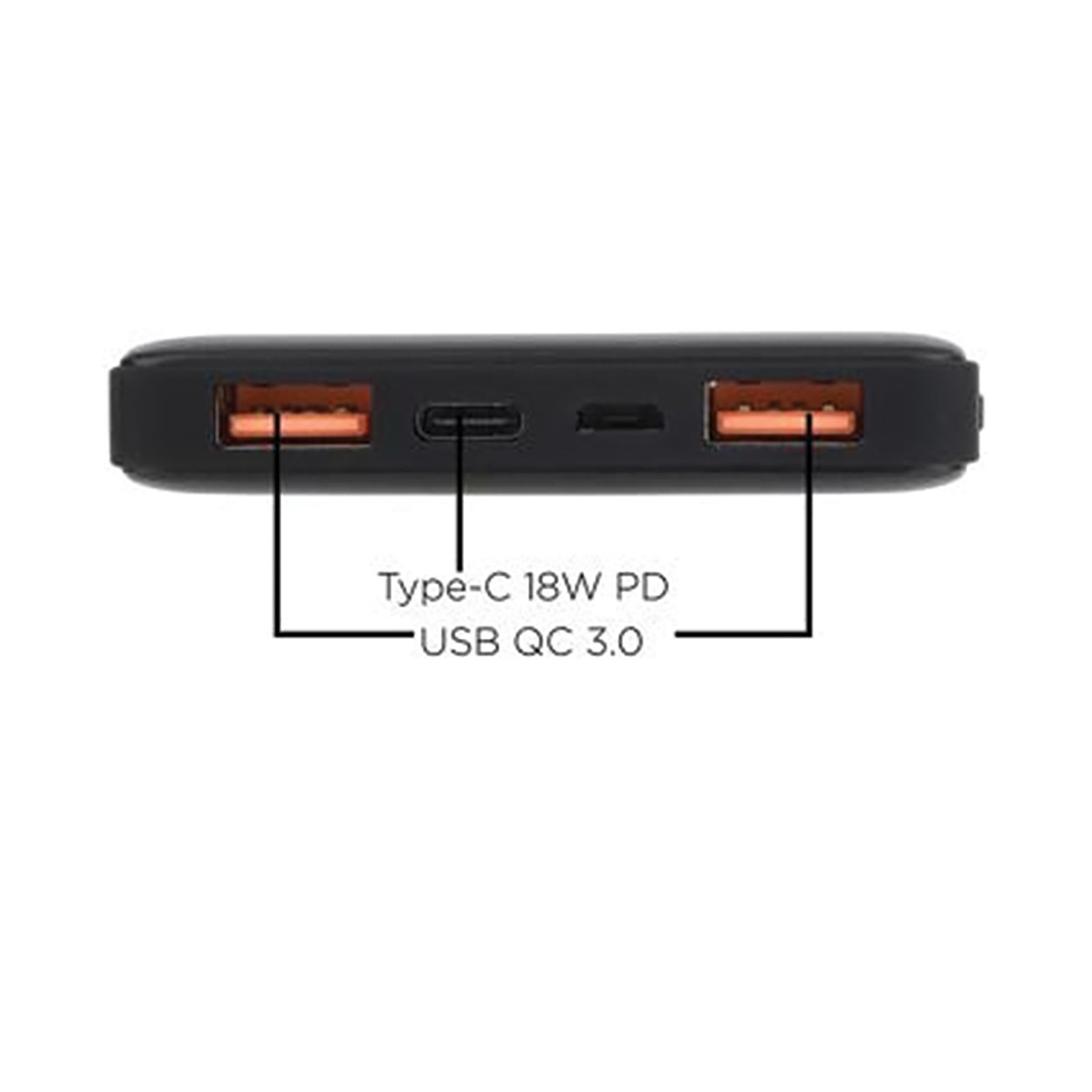 stuffcool 720PD 10000 mAh Fast Charging Power Bank (1 Type C & 2 USB 3.0 Ports, Aluminium Casing, LED Indicator, Black)_7