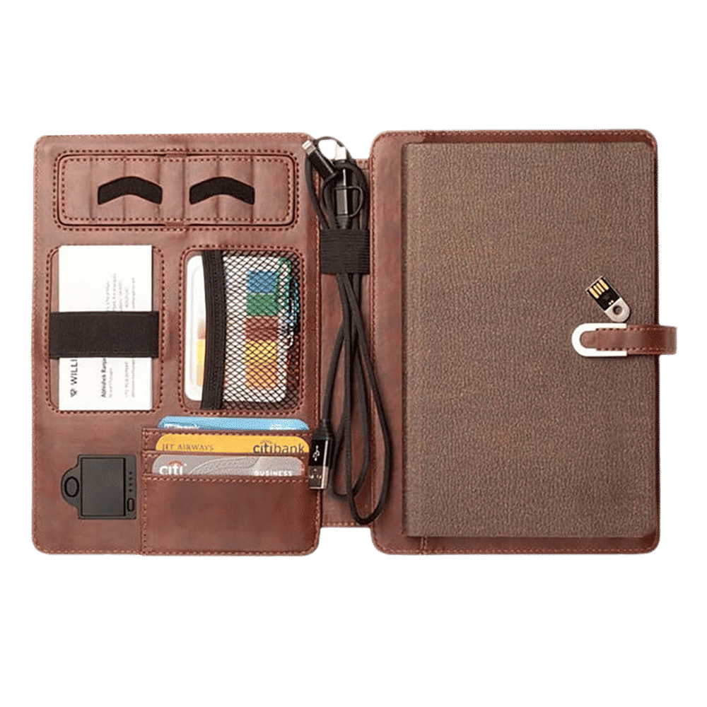 Pennline WP20348 4000 mAh Power Bank (2 Ports, LED Indicator, Brown)_3