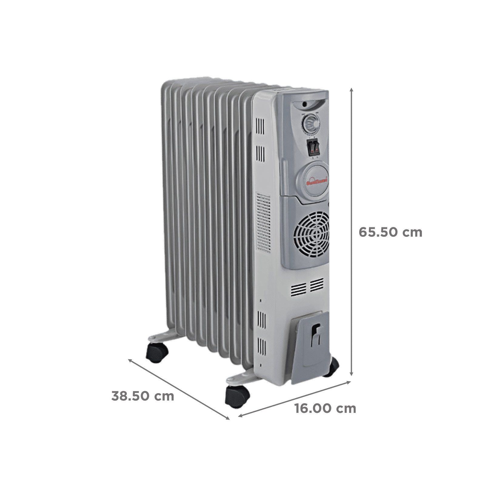Sunflame SF-955 NF 2400W PTC Fan Oil Filled Radiator Room Heater with 9 Fins (U.O.F. Technology_2