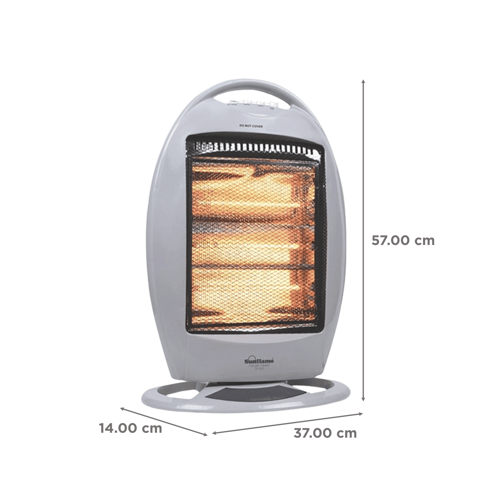 Sunflame SF 932 1200W Halogen Room Heater with Wide Oscillation Angle (Cool Touch Body_2