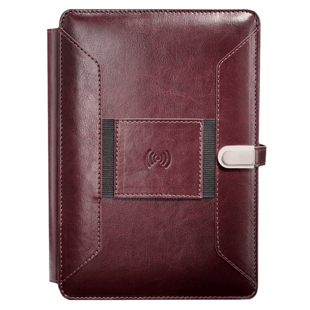 William Penn Superbook 8000 mAh Power Bank Diary (1 Port, 3 Card Slots, Coffee Brown)_1