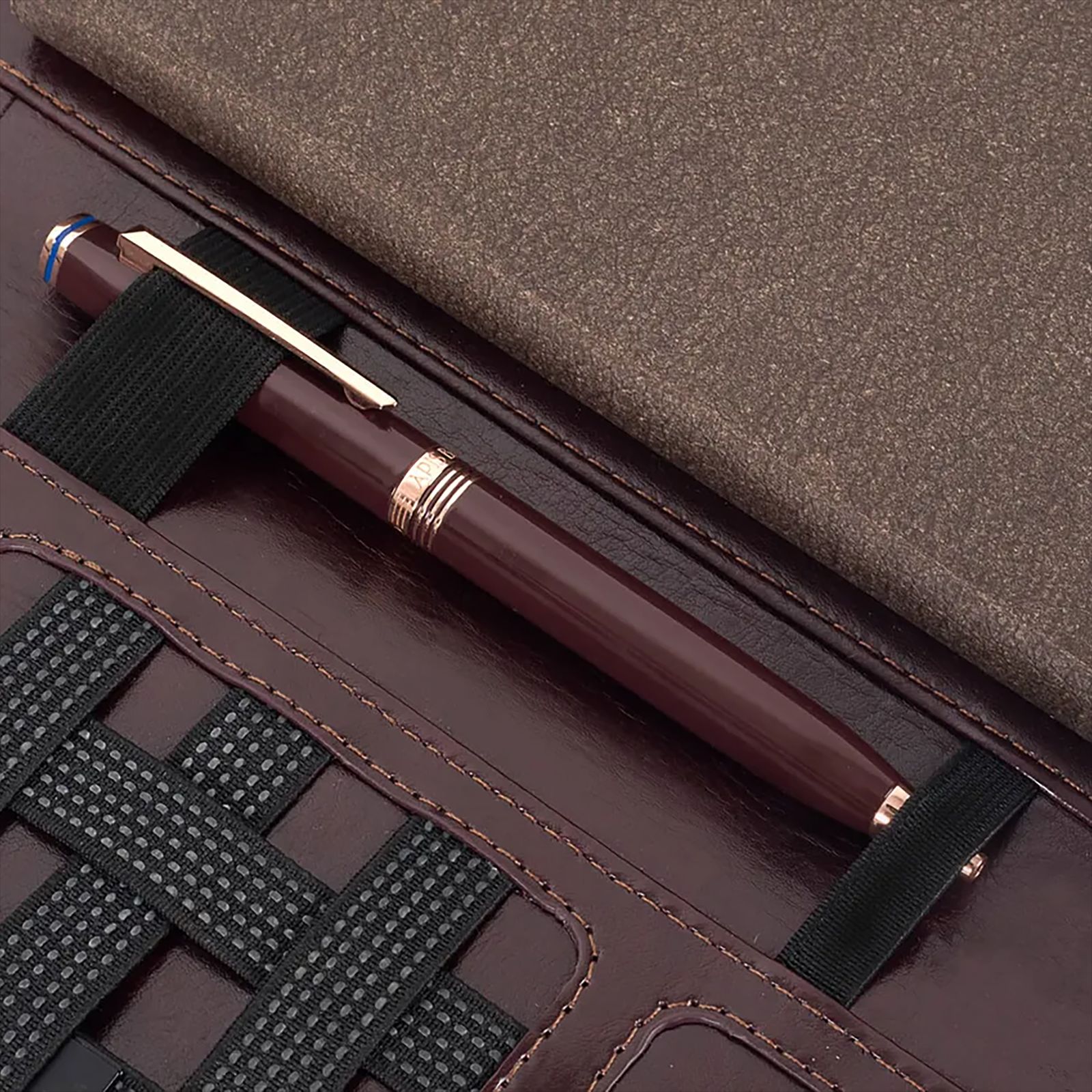 William Penn Superbook 8000 mAh Power Bank Diary (1 Port, 3 Card Slots, Coffee Brown)_9