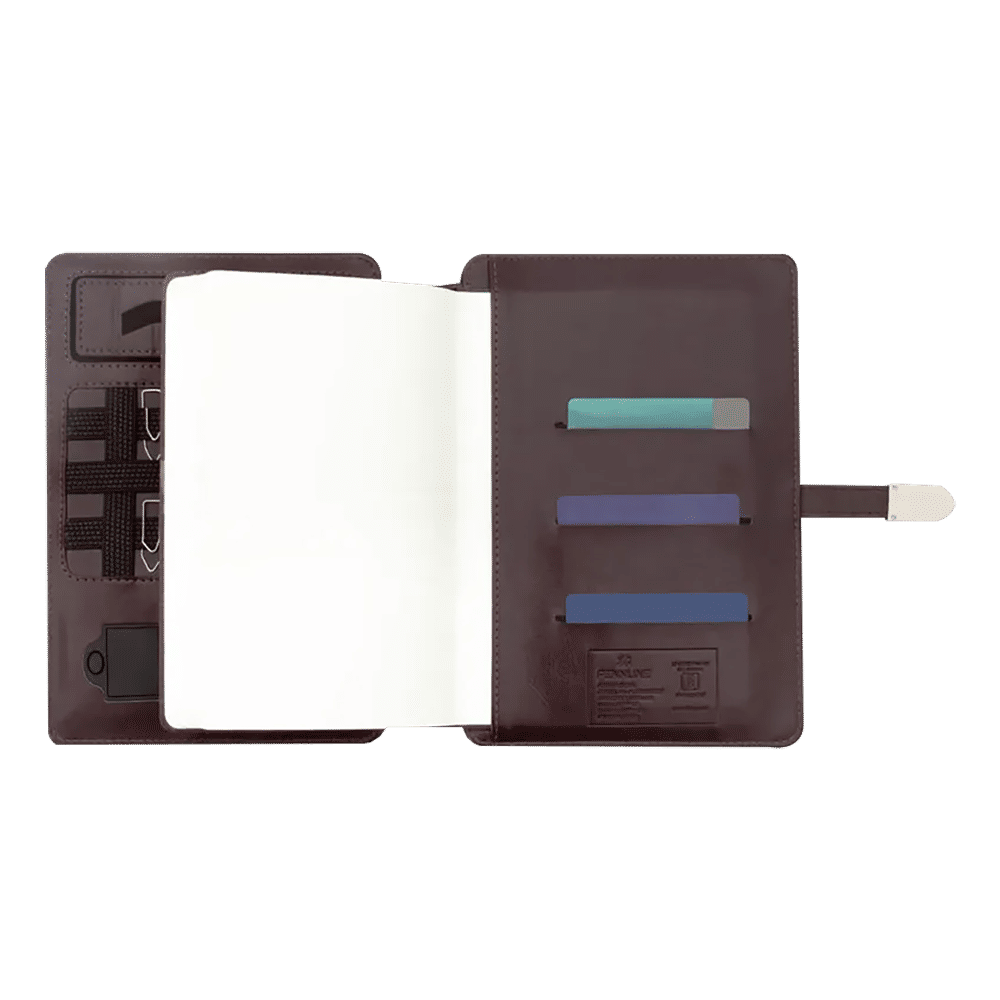 William Penn Superbook 8000 mAh Power Bank Diary (1 Port, 3 Card Slots, Coffee Brown)_5