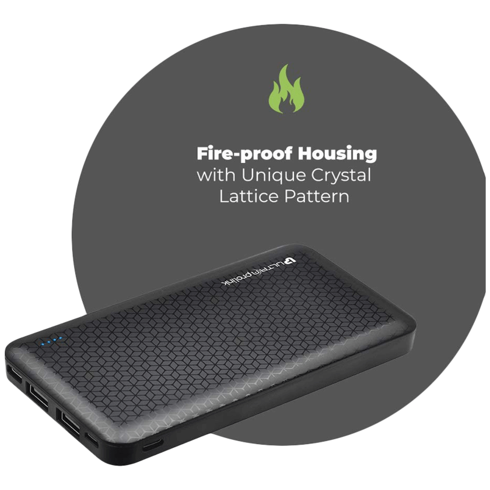 ultraprolink Boost10k 10000 mAh 10.2W Fast Charging Power Bank (6 Ports, LED Indicator, Black)_6