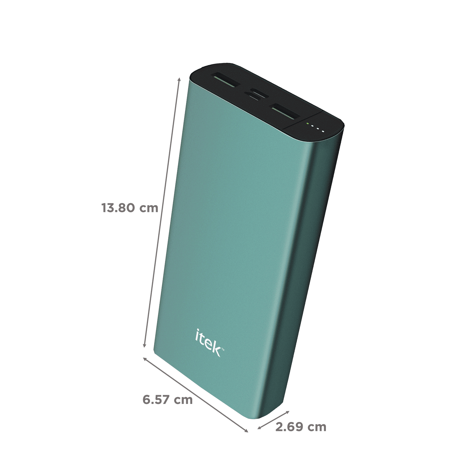 itek 20000mAh 3-Port Power Bank (Li-ion Battery, RBB055_GN, Green)_2