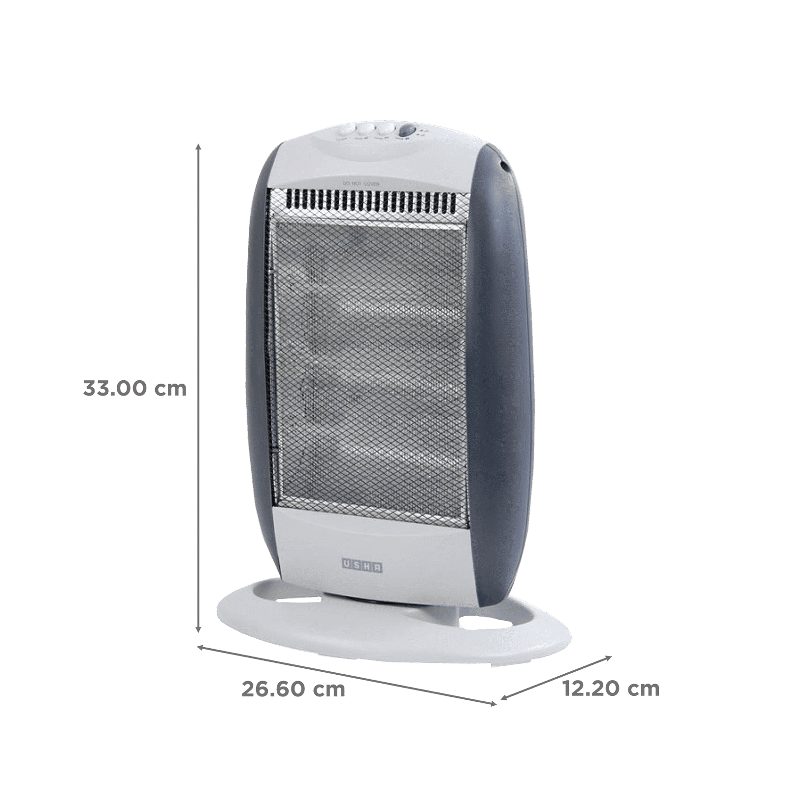 USHA HH 3303 1200W Halogen Room Heater with Automatic Oscillation (Safety Tip Over Protection_2