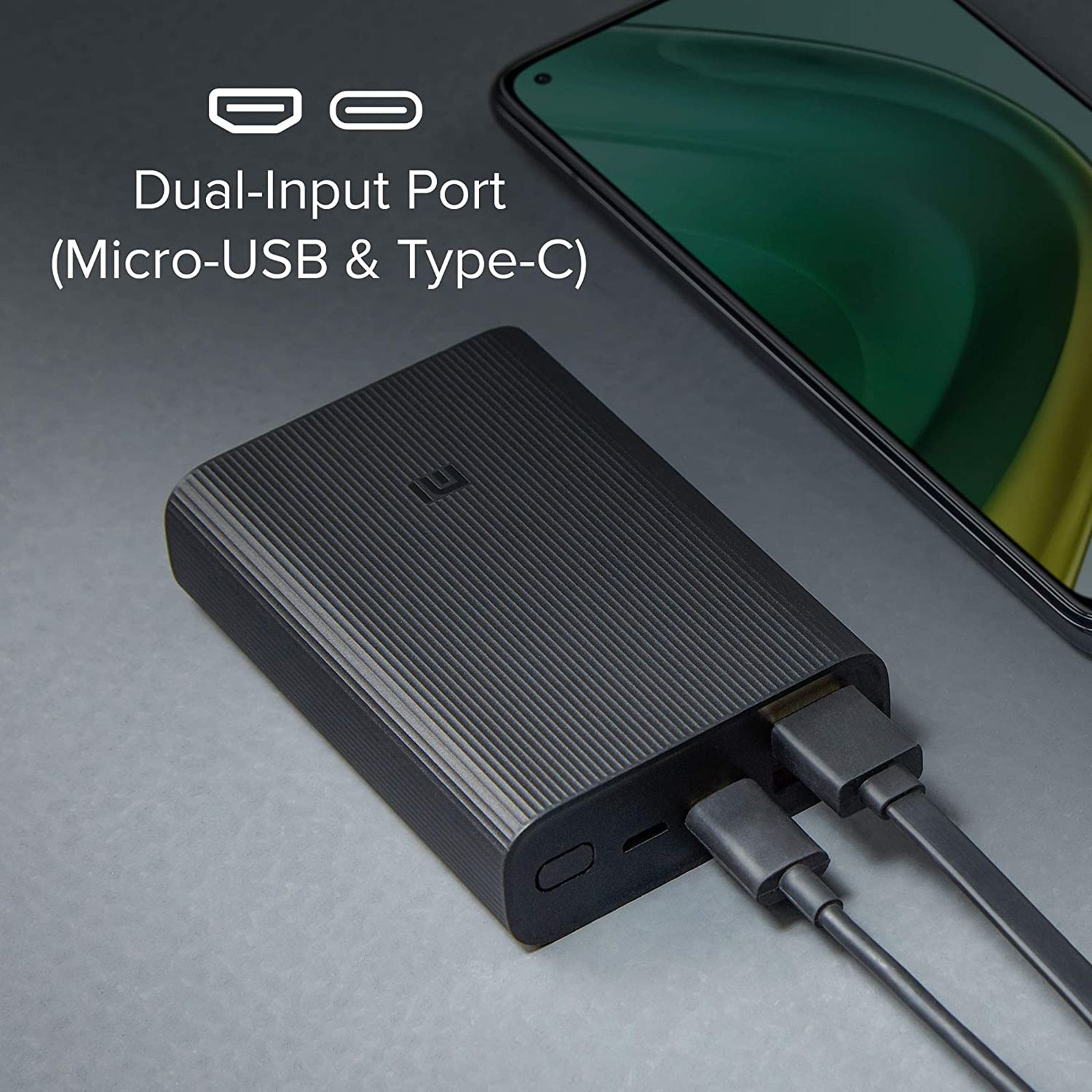 Mi Pocket Pro 10000 mAh 22.5W Fast Charging Power Bank (1 Micro USB Type B, 1 Type C & 2 Type A Ports, Anti Skid & Matte Plastic Finish, 12 Layers Protection, Black)_6