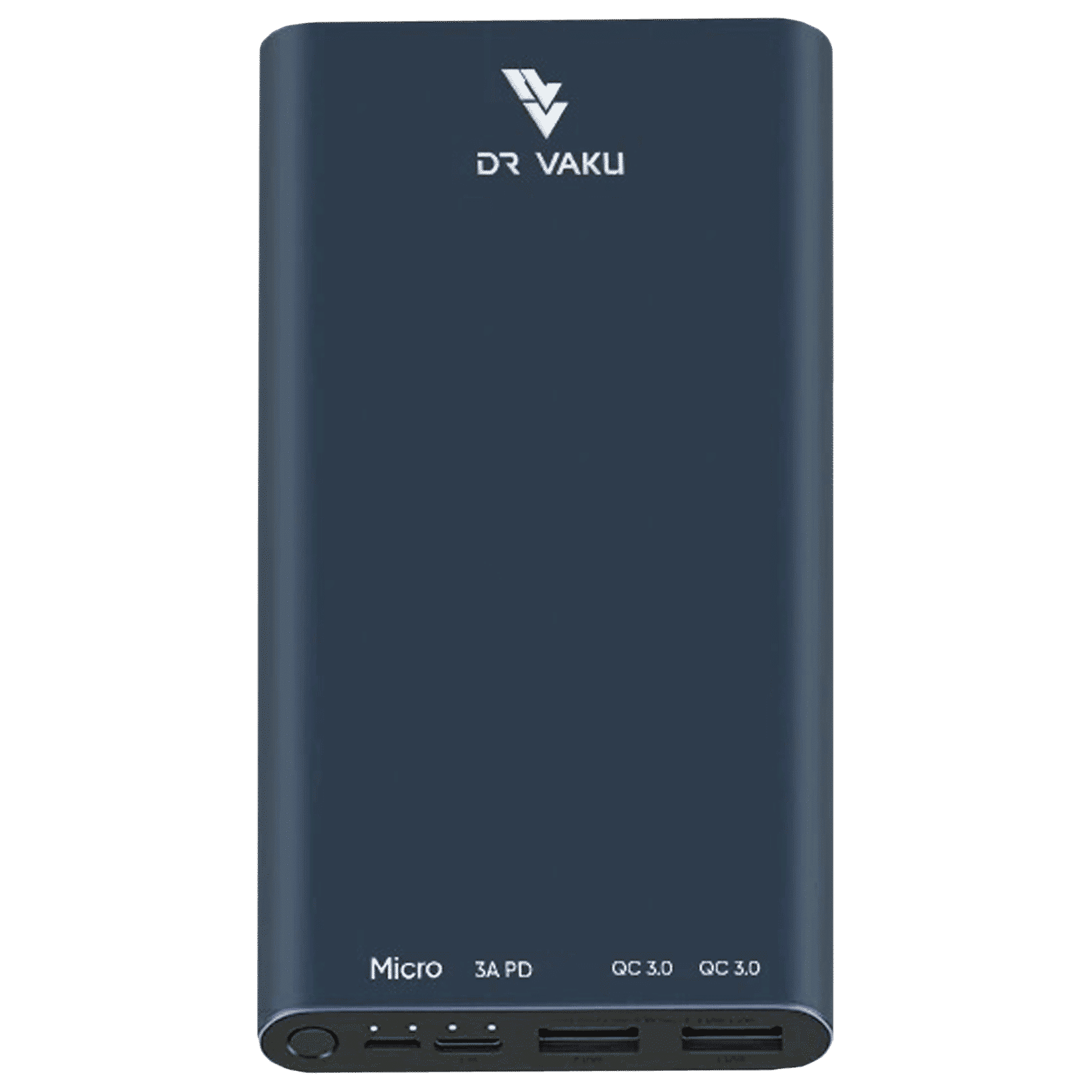 Vaku 10000 mAh 20W Fast Charging Power Bank (1 Micro USB Type B, 1 Type C & 2 Type A Ports, LED Charging Indicator, Black)_1