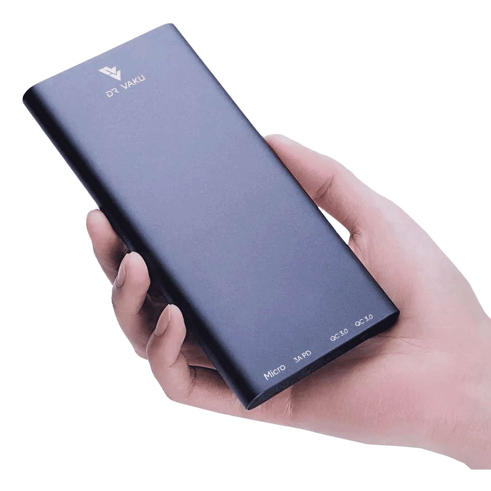 Vaku 10000 mAh 20W Fast Charging Power Bank (1 Micro USB Type B, 1 Type C & 2 Type A Ports, LED Charging Indicator, Black)_3