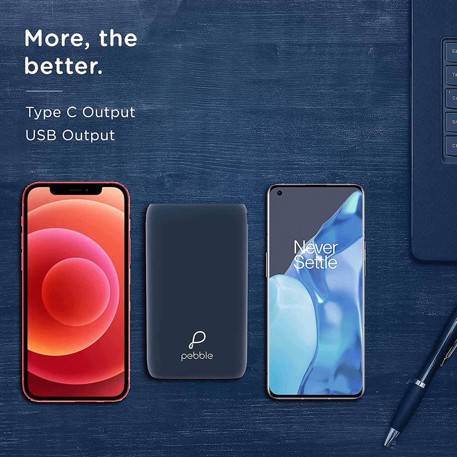 Pebble Rapid 10000 mAh 22.5W Fast Charging Power Bank (1 Micro USB Type B, 1 Type C & 1 Type A Ports, 10 Way Circuit Protection, Blue) Pebble Rapid 10000 mAh 22.5W Fast Charging Power Bank (1 Micro USB Type B, 1 Type C & 1 Type A Ports, 10 Way Circuit Protection, Blue)_7