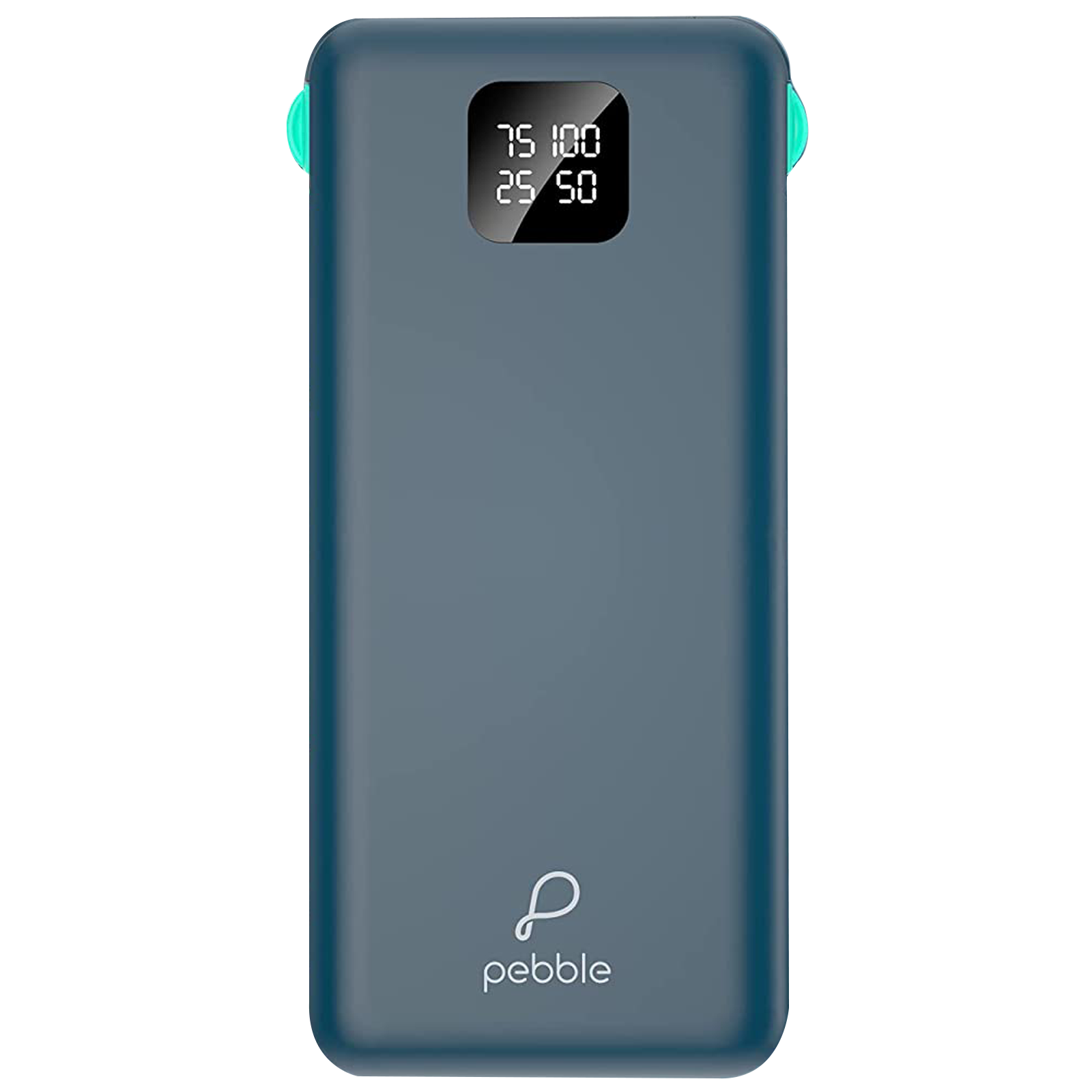 Pebble Ace Pro 10000 mAh 12W Fast Charging Power Bank (1 Micro USB Type B, 1 Type C, 1 Type A & 1 Lightning Ports, Digital LED Indicator, Blue)_1
