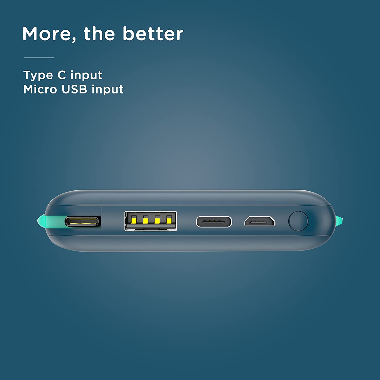 Pebble Ace Pro 10000 mAh 12W Fast Charging Power Bank (1 Micro USB Type B, 1 Type C, 1 Type A & 1 Lightning Ports, Digital LED Indicator, Blue)_14