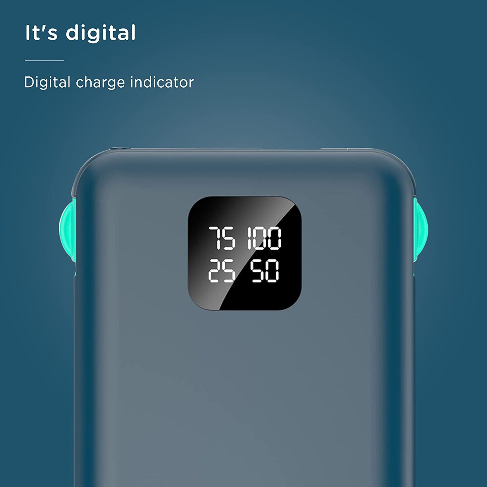 Pebble Ace Pro 10000 mAh 12W Fast Charging Power Bank (1 Micro USB Type B, 1 Type C, 1 Type A & 1 Lightning Ports, Digital LED Indicator, Blue)_7