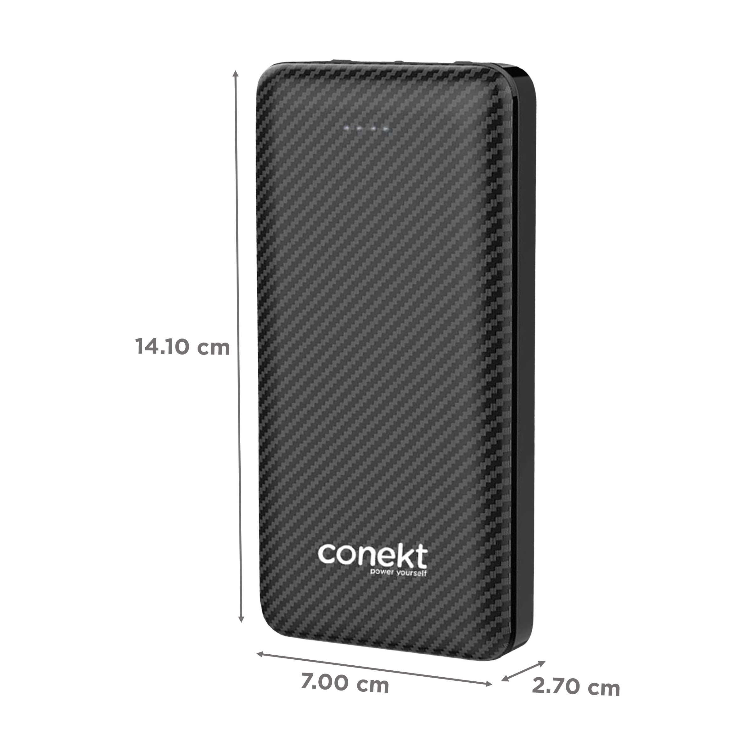 conekt Zeal Proton Pro 10000 mAh Fast Charging Power Bank (1 Micro USB Type B, 1 Type C & 2 Type A Ports, ABS Casing, LED Charging Indicator, Black) conekt Zeal Proton Pro 10000 mAh Fast Charging Power Bank (1 Micro USB Type B, 1 Type C & 2 Type A Ports, ABS Casing, LED Charging Indicator, Black)_2