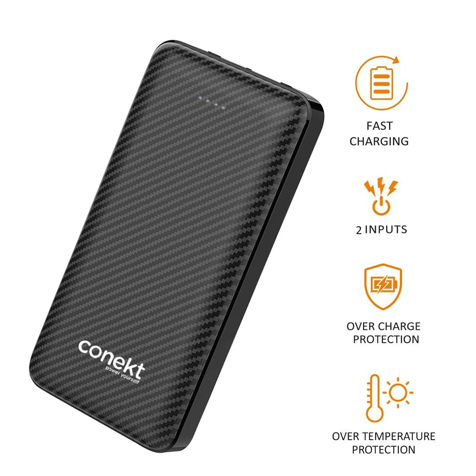 conekt Zeal Proton Pro 10000 mAh Fast Charging Power Bank (1 Micro USB Type B, 1 Type C & 2 Type A Ports, ABS Casing, LED Charging Indicator, Black) conekt Zeal Proton Pro 10000 mAh Fast Charging Power Bank (1 Micro USB Type B, 1 Type C & 2 Type A Ports, ABS Casing, LED Charging Indicator, Black)_4