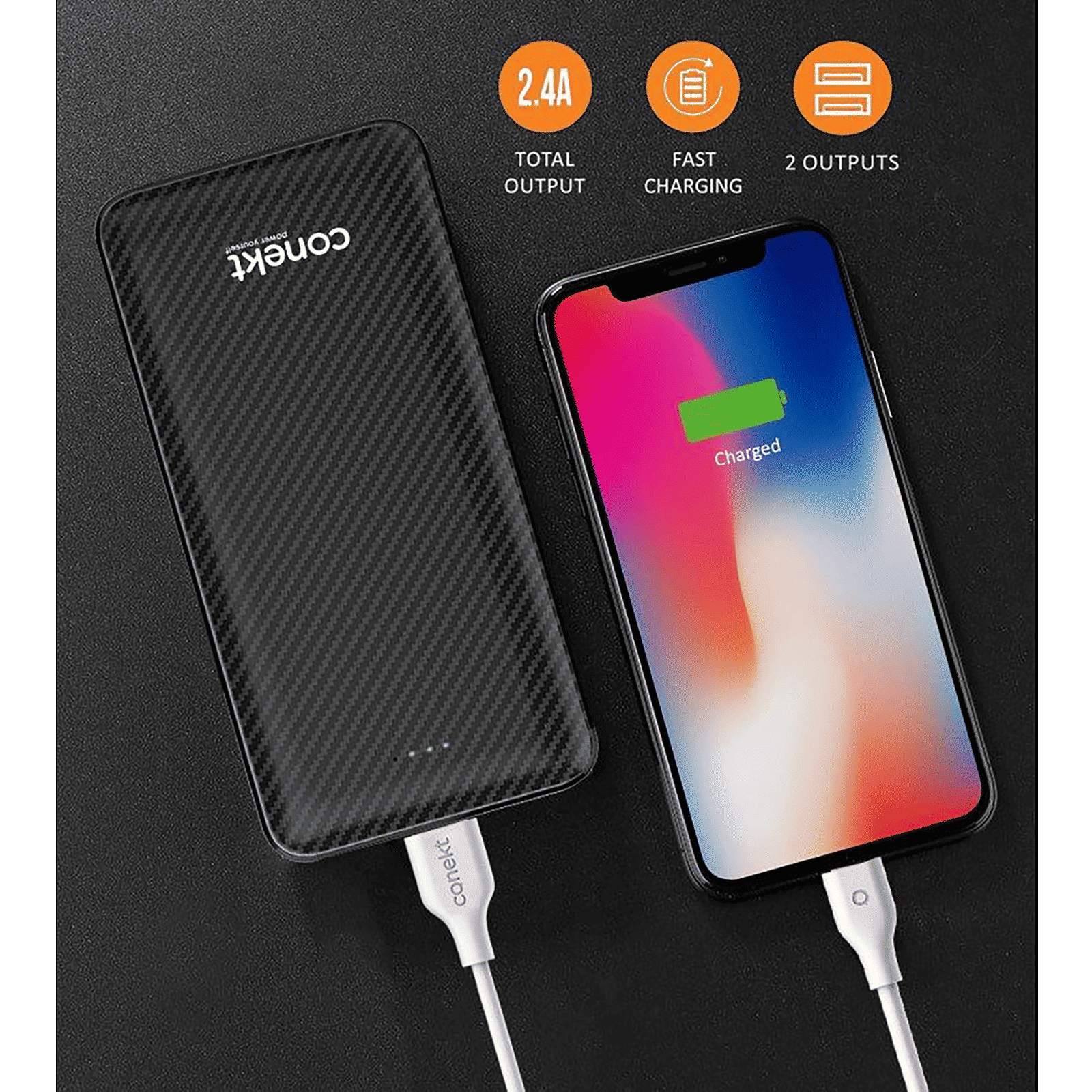 conekt Zeal Proton Pro 10000 mAh Fast Charging Power Bank (1 Micro USB Type B, 1 Type C & 2 Type A Ports, ABS Casing, LED Charging Indicator, Black) conekt Zeal Proton Pro 10000 mAh Fast Charging Power Bank (1 Micro USB Type B, 1 Type C & 2 Type A Ports, ABS Casing, LED Charging Indicator, Black)_5