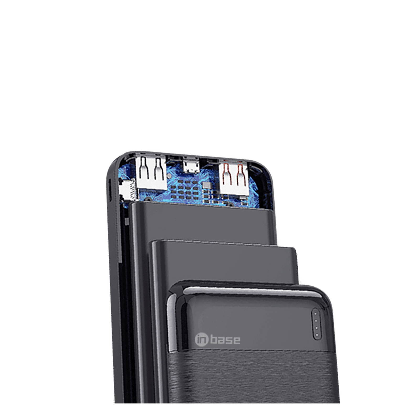 Inbase 10000 mAh Fast Charging Power Bank (1 Micro USB Type B, 1 Type C & 2 Type A Ports, ABS Casing, LED Charging Indicator, Black)_7
