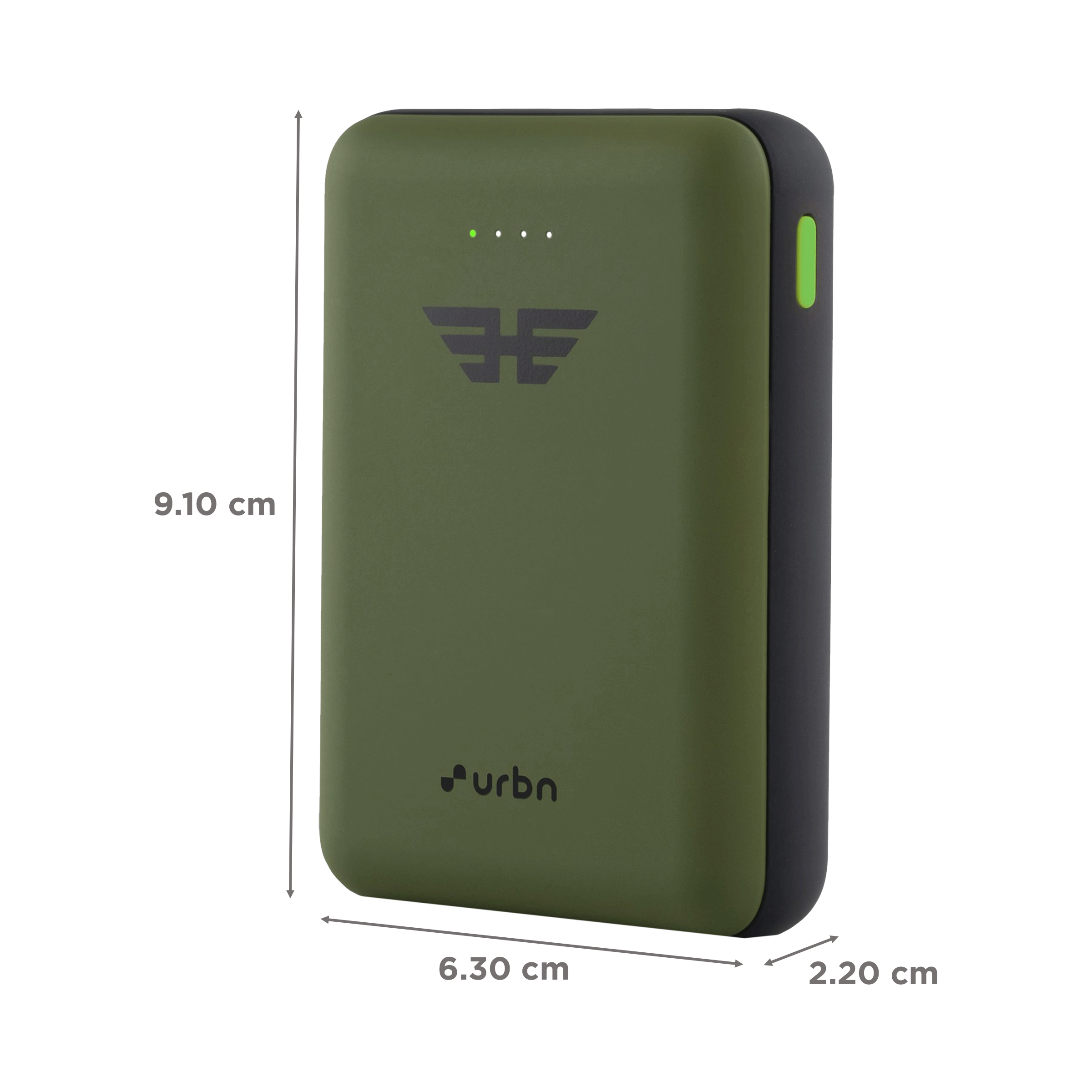 urbn 10000 mAh 22.5W Fast Charging Power Bank (1 Type A & 1 Type C Ports, Ultra Compact Casing, Quick Charge 3.0, Camo)_2
