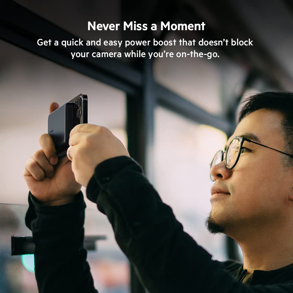 belkin BoostCharge 2500 mAh 5W Power Bank (1 Type C Port, Compatible with MagSafe, Black)_7