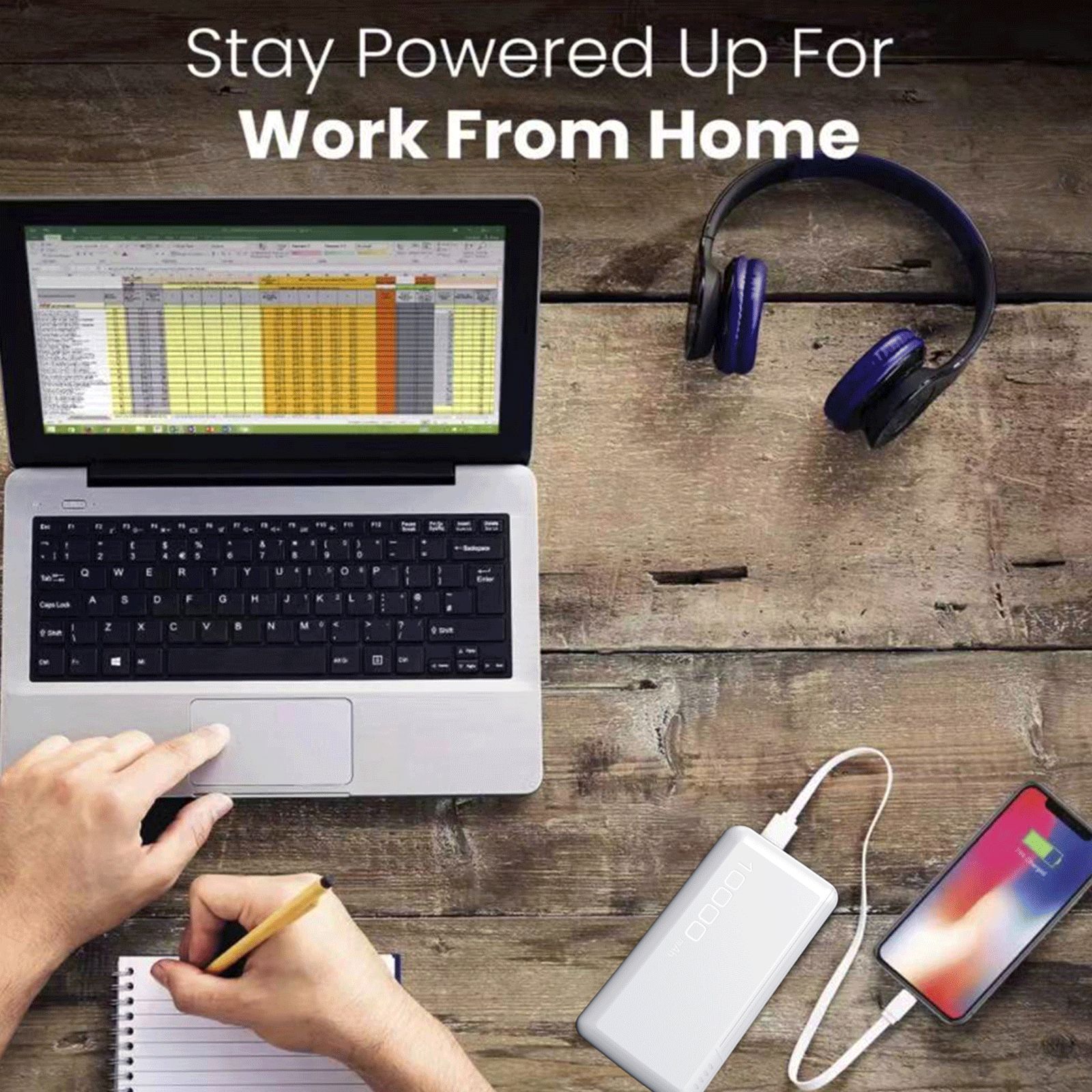 I KALL 10000 mAh 10W Fast Charging Power Bank (1 Micro USB, 1 Type C & 2 Type A Ports, Dual Output, White)_6