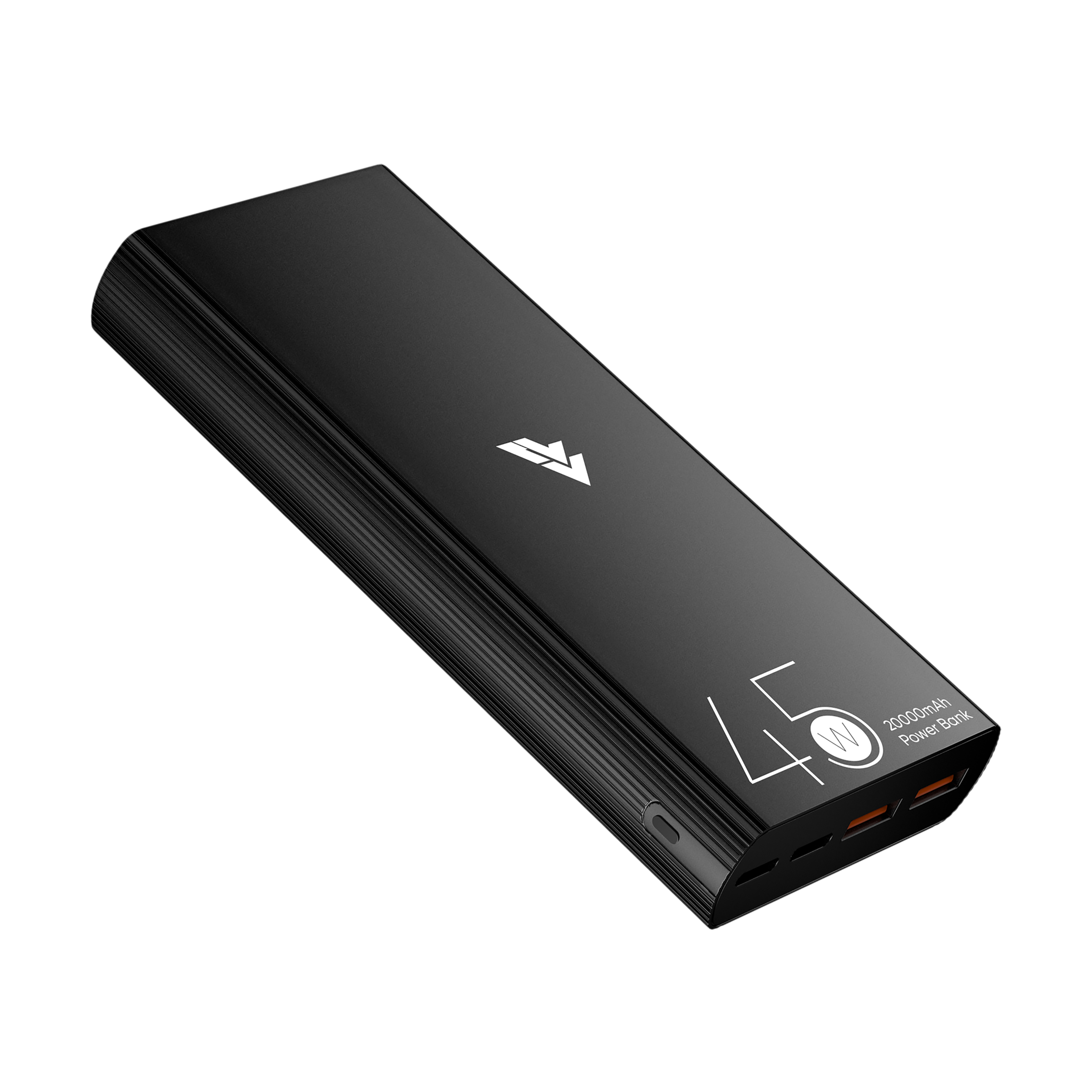 Vaku Corbet 20000 mAh 45W Fast Charging Power Bank (1 Micro USB Type B, 1 Type C & 2 Type A Ports, Over Charging Protection, Black)_4