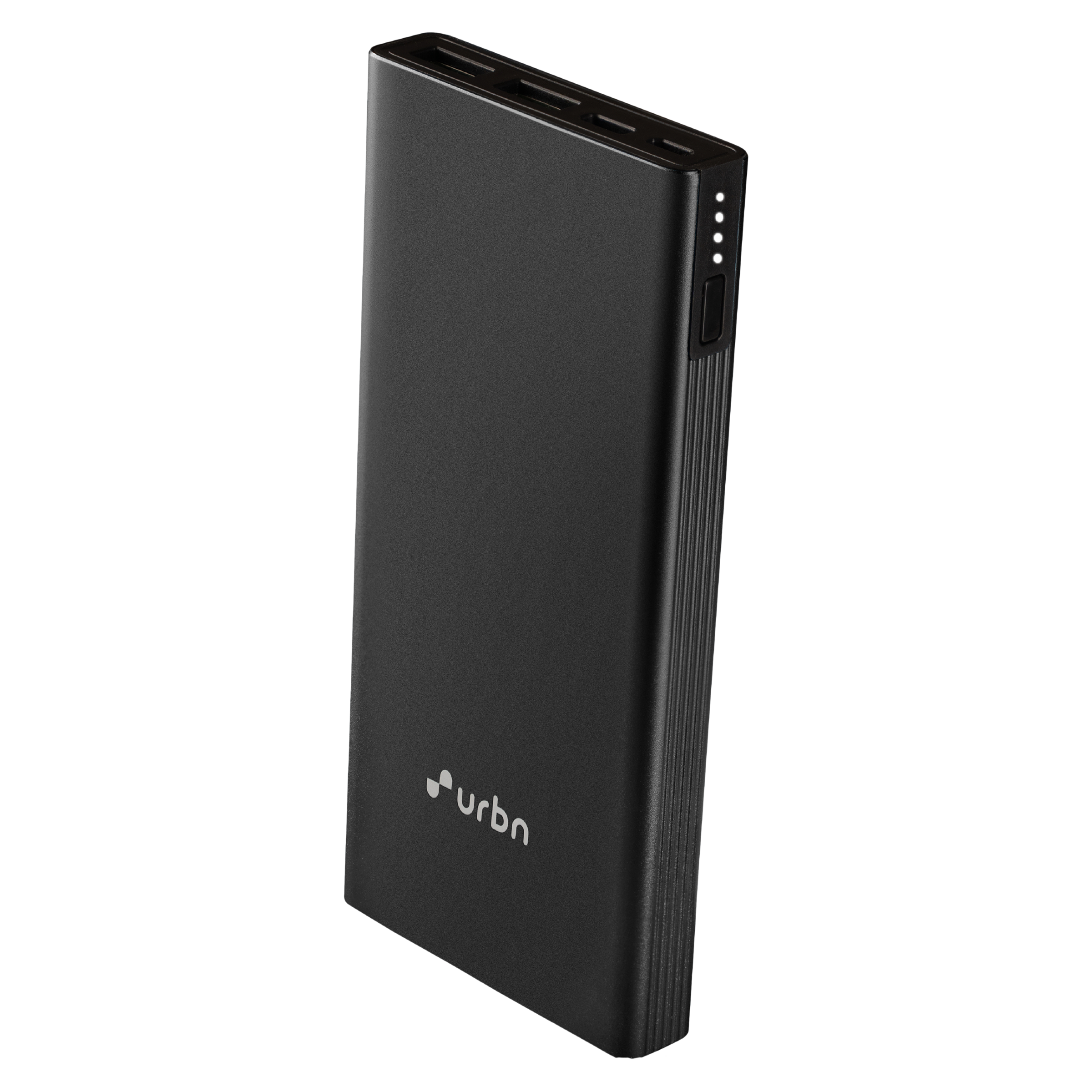 urbn 10000 mAh 20W Fast Charging Power Bank (1 Micro USB Type B, 1 Type C & 2 Type A Ports, Ultra Slim Metal Body, Smart Adaptive IC, Black)_1