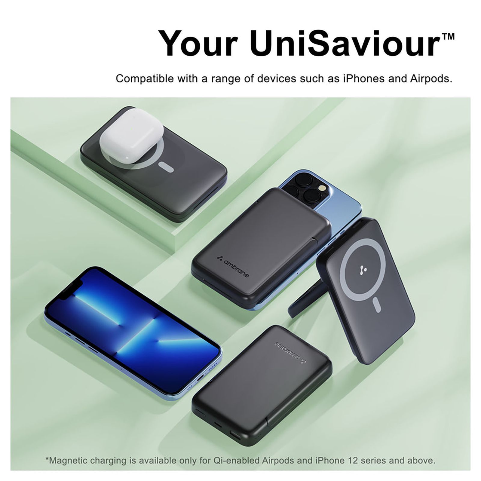 ambrane AeroSync PB 10 10000 mAh 15W Fast Charging Power Bank (1 Type A & 1 Type C Ports, Wireless Charging, Black)_12