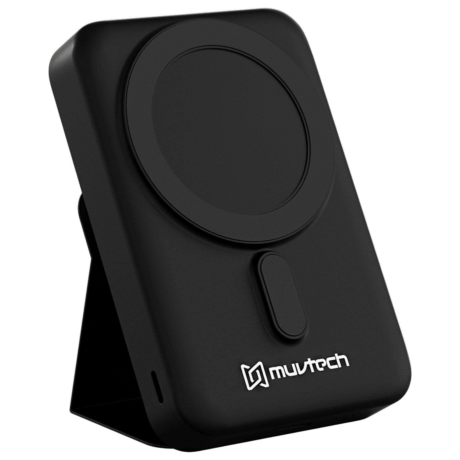 Muvtech 10000 mAh 20W Fast Charging Power Bank (Wireless Charging, Black)_1