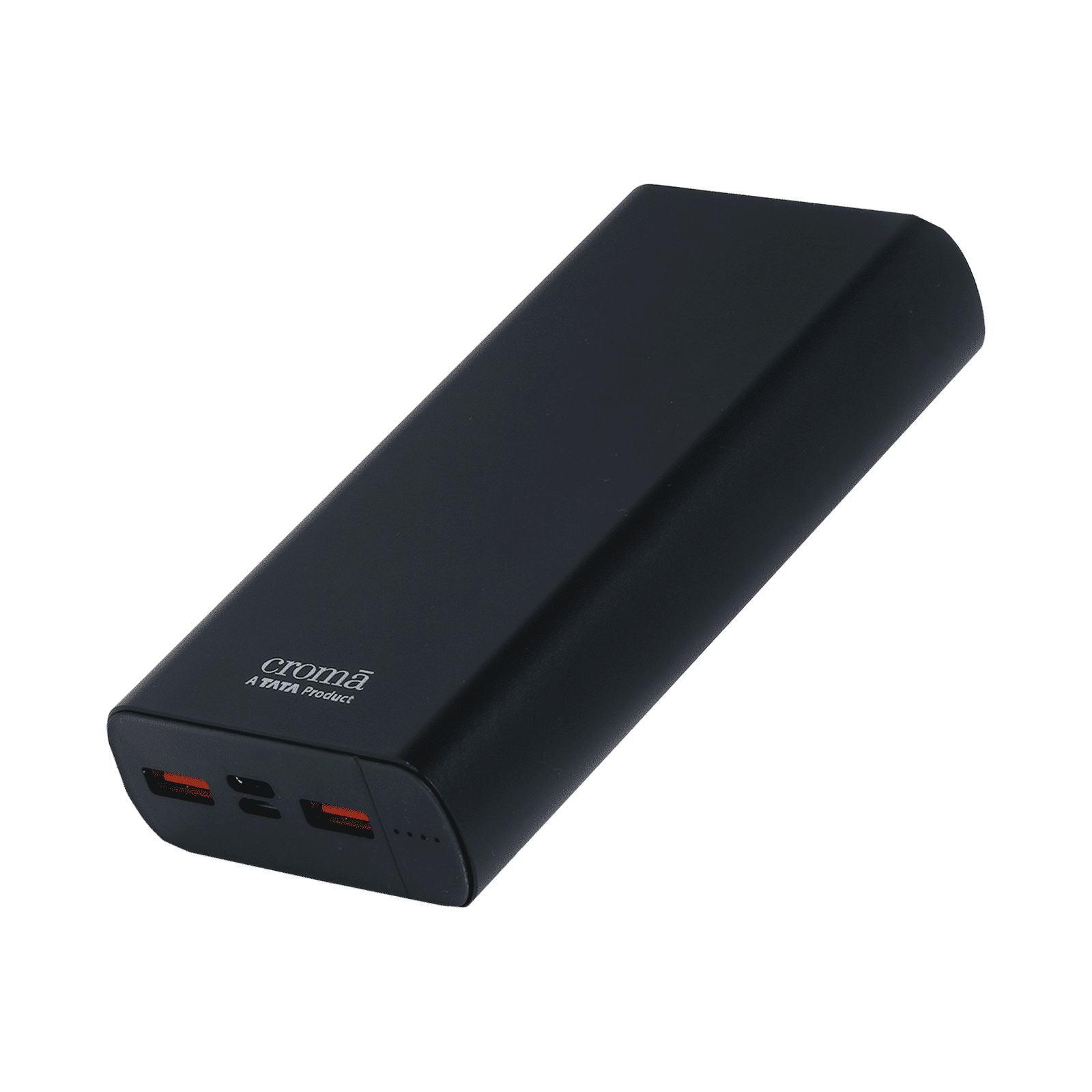 Croma 10000 mAh 22.5W Fast Charging Power Bank (2 Type A, 1 PD Type C & 1 Micro USB Port, Aluminium Casing, Apple Compatible, Black)_6