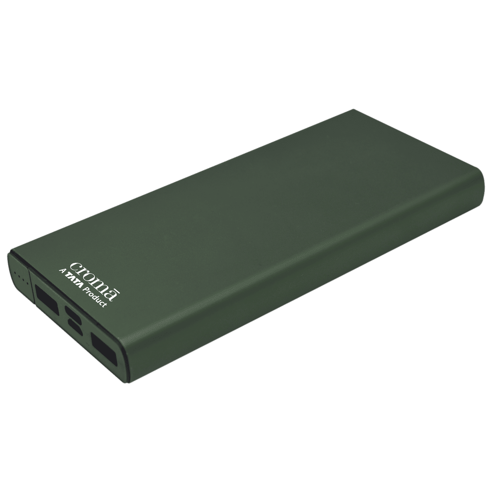 Croma 10000 mAh 22.5W Fast Charging Power Bank (2 Type A, 1 Type C Ports, 1 PD Type C & Micro USB, Aluminium Casing, Apple Compatible, Green)_6