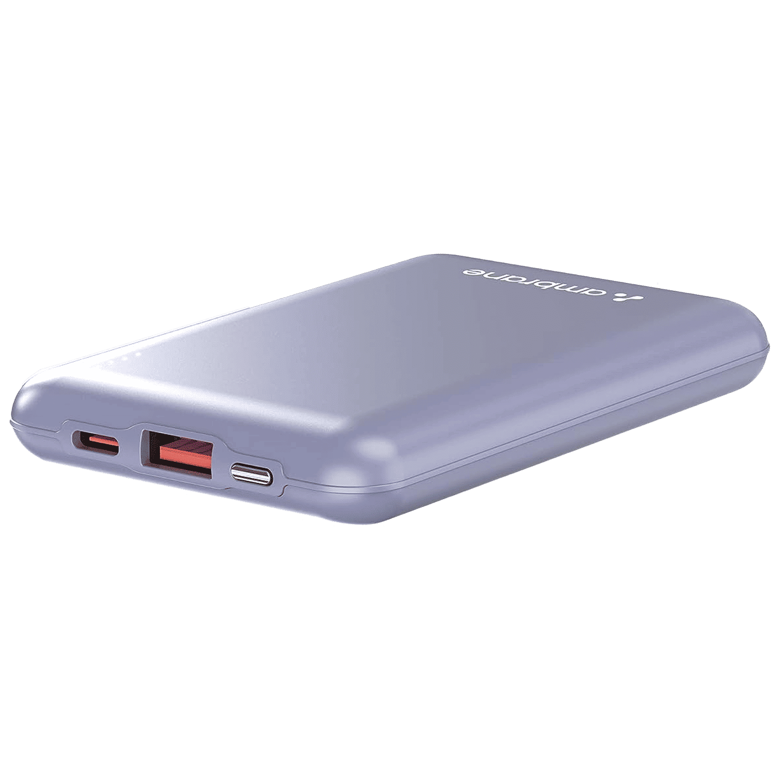 ambrane Powerlit 10000 mAh 22.5W Fast Charging Power Bank (1 Type A and 1 Type C Ports, Dual BoostedSpeed Output, Purple)_1