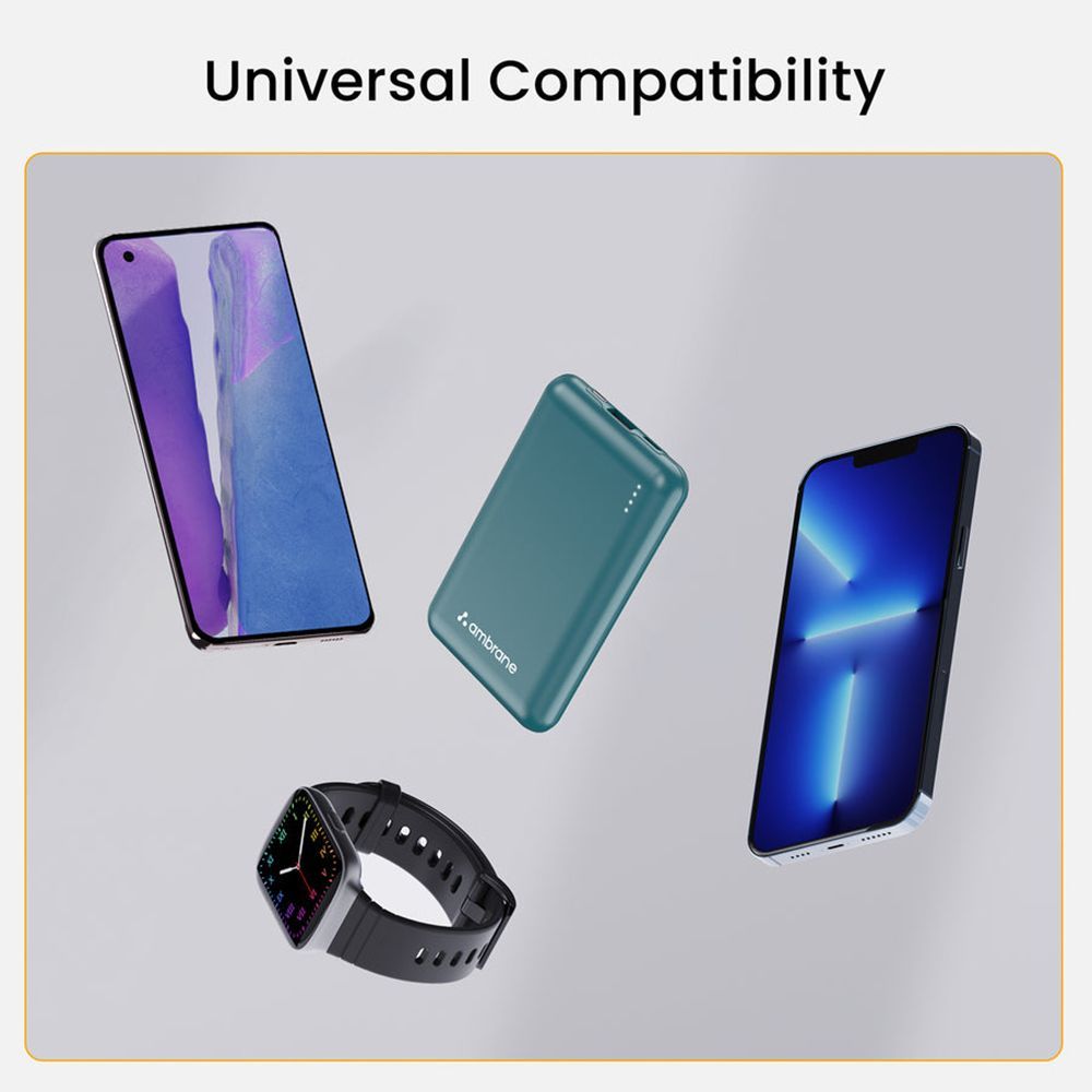 ambrane Powerlit 10000 mAh 22.5W Fast Charging Power Bank (1 Type A and 1 Type C Ports, Dual BoostedSpeed Output, Purple)_5