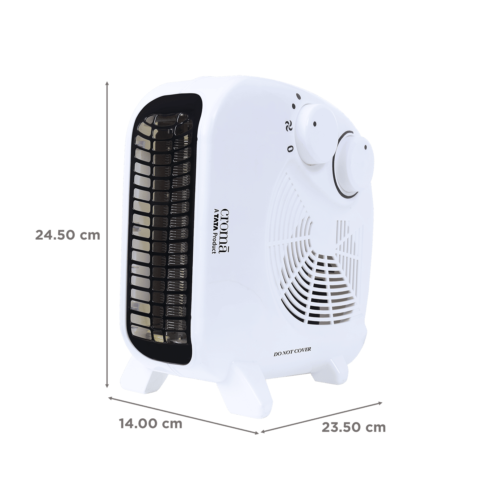 Croma 1400W Fan Room Heater with Adjustable Thermostat (Noiseless Operation Croma 1400W Fan Room Heater with Adjustable Thermostat (Noiseless Operation_2