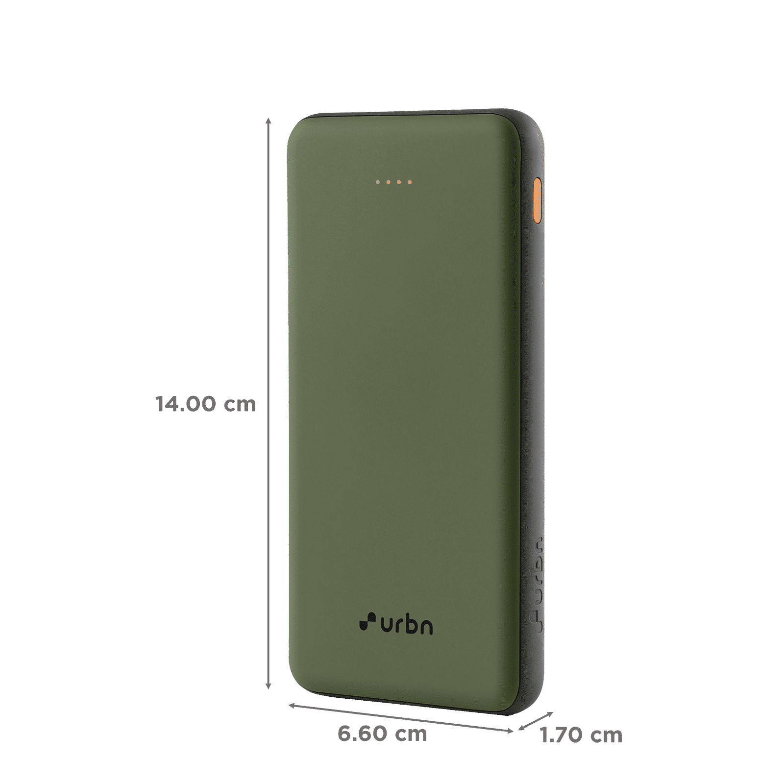 urbn UPR10K 10000 mAh 12W Fast Charging Power Bank (1 USB Type A and 1 Type C Ports, Ultra Slim, Universal Compatibility, Camo)_2