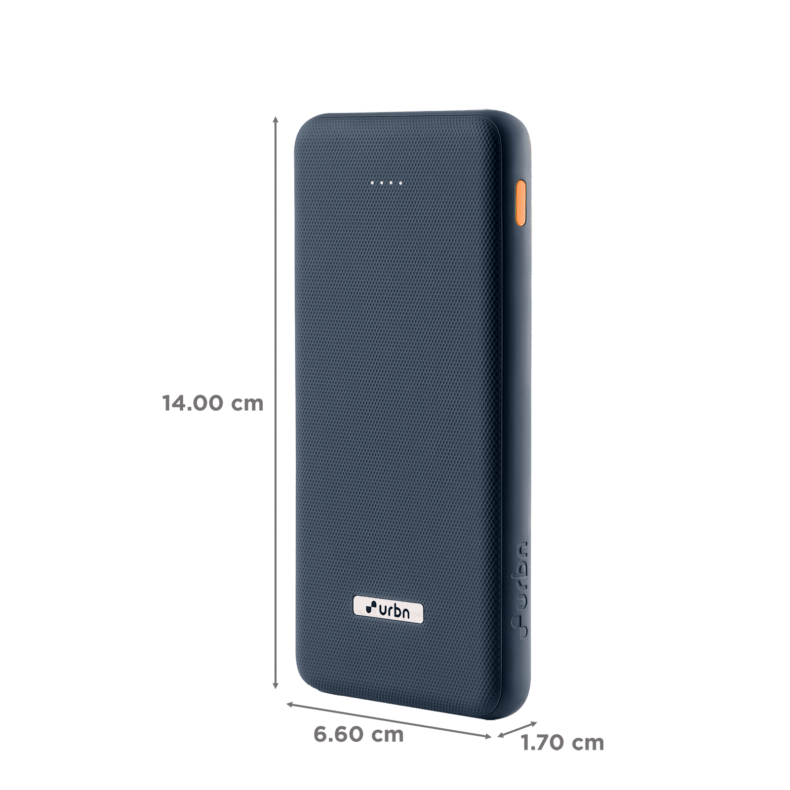 urbn UPR10K 10000 mAh 12W Fast Charging Power Bank (1 USB Type A and 1 Type C Ports, Ultra Slim, Universal Compatibility, Blue)_2