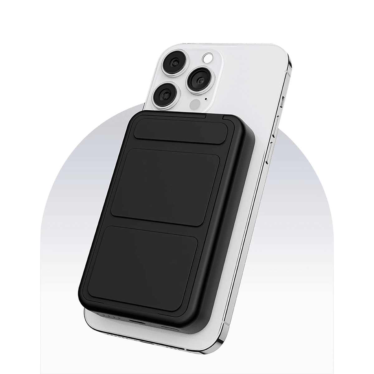 urbn MagTag 10000 mAh 20W Fast Charging Power Bank (2 Type C Ports, Wireless Charging with Stand, Black)_5