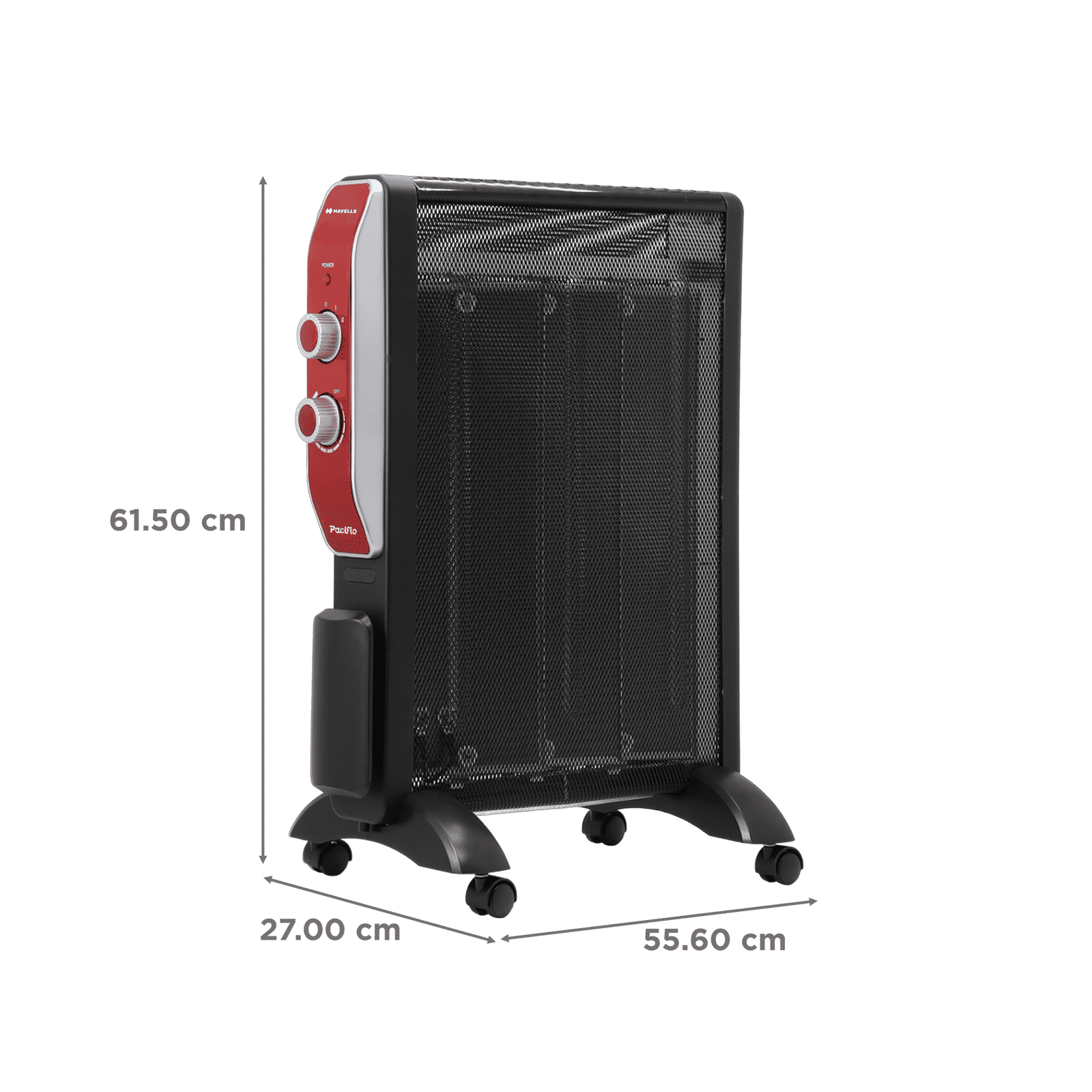 HAVELLS Pacifio Mica 1500W Convection Room Heater with Micathermic Technology (Silent Operation_2