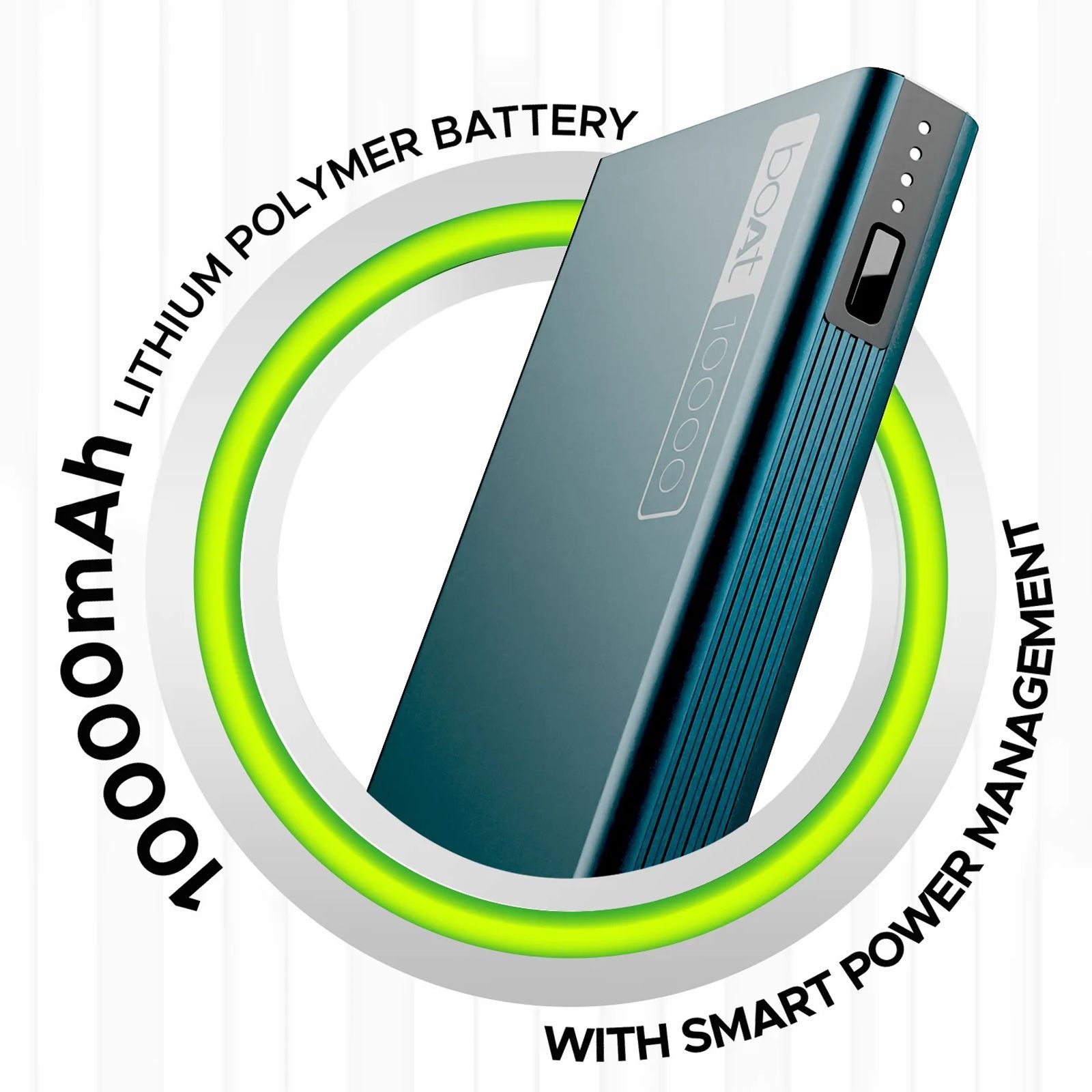 boAt Energyshroom PB300 10000 mAh 22.5W Fast Charging Power Bank (2 Type A, 1 Micro USB & 1 Type C Ports, Sleek Aluminium Casing, LED Indicators, Steel Blue)_5