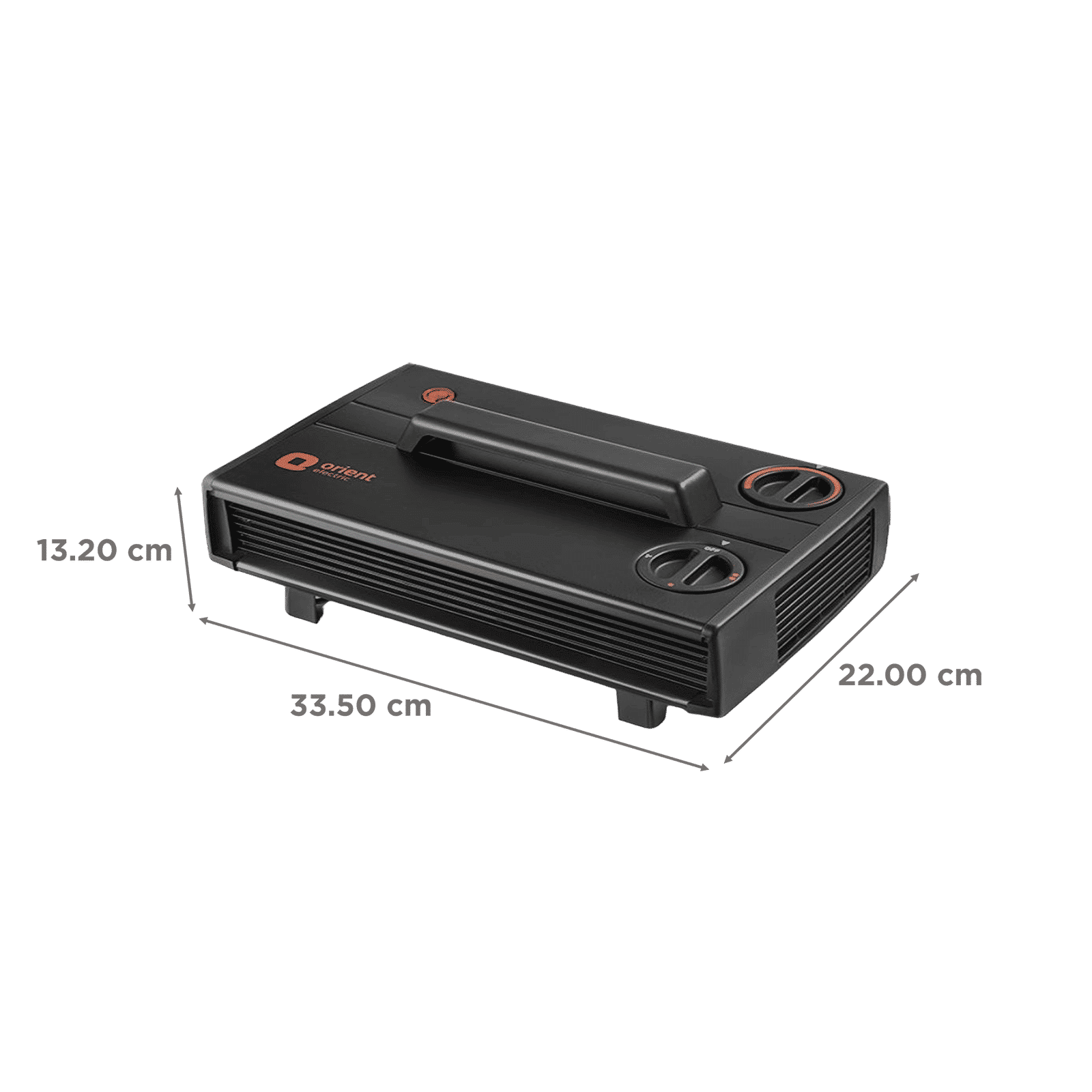 Orient Heat Convector 2000W Fan Room Heater with Bi-Directional Height Adjustment (Dual Heating Power_2