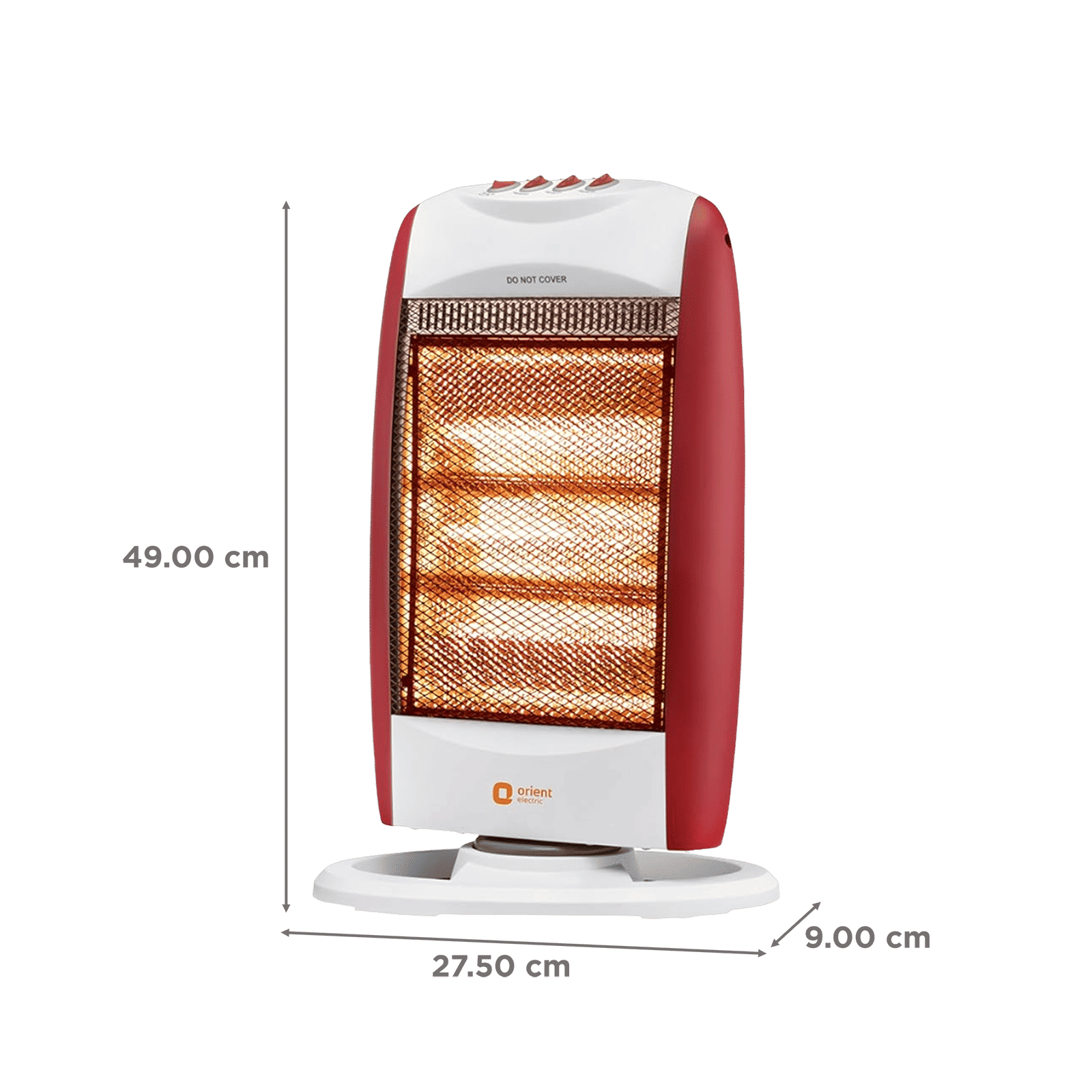 Orient Durahot 1200W Halogen Room Heater with Noiseless Operation (90 Degree Oscillation Orient Durahot 1200W Halogen Room Heater with Noiseless Operation (90 Degree Oscillation_2