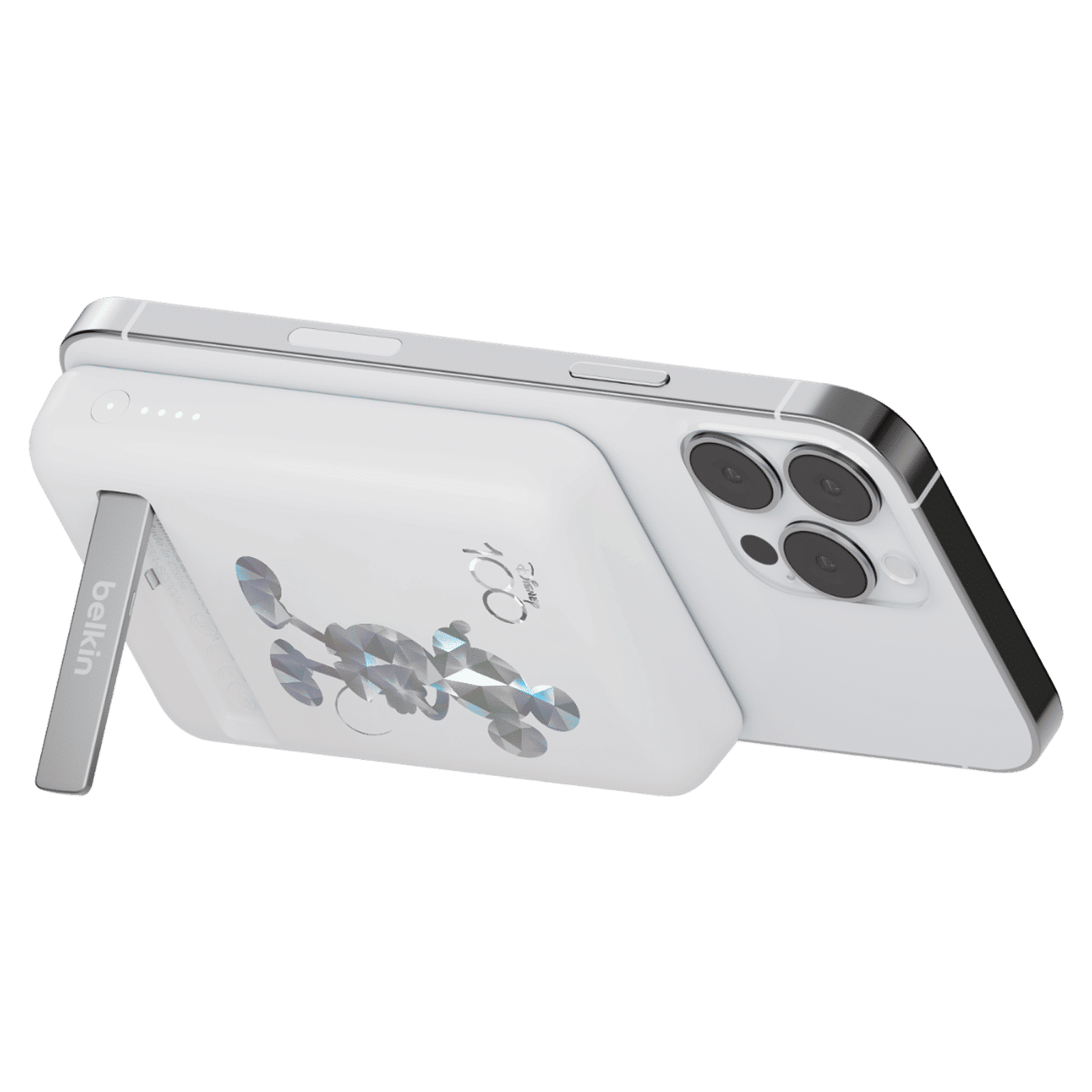 belkin D100 Mickey 5000 mAh 7.5W Fast Charging Power Bank (1 USB Type C Port, Overcharge Protection, Silver)_3