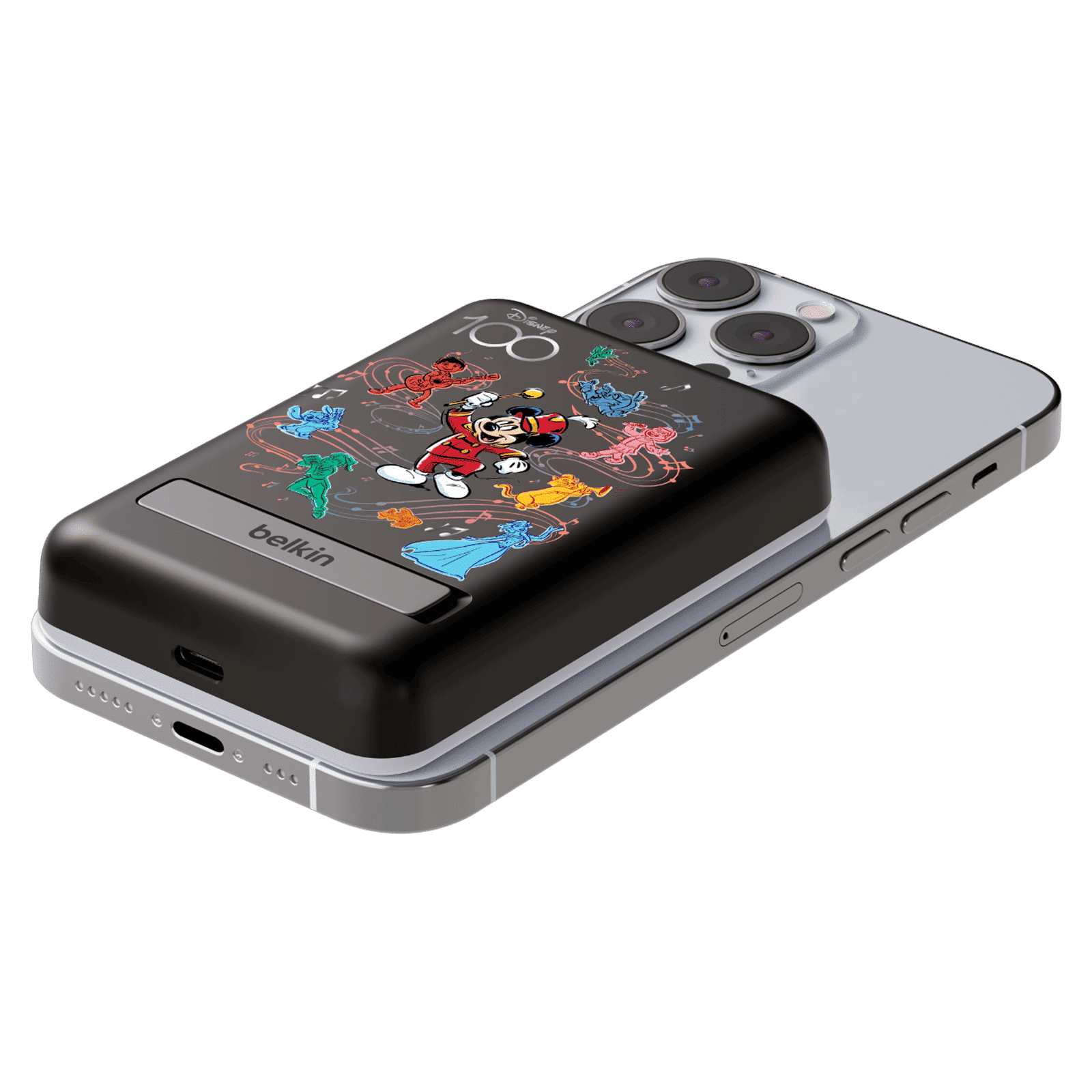 belkin D100 Musical 5000 mAh 7.5W Fast Charging Power Bank (1 USB Type C Port, Overcharge Protection, Red)_2