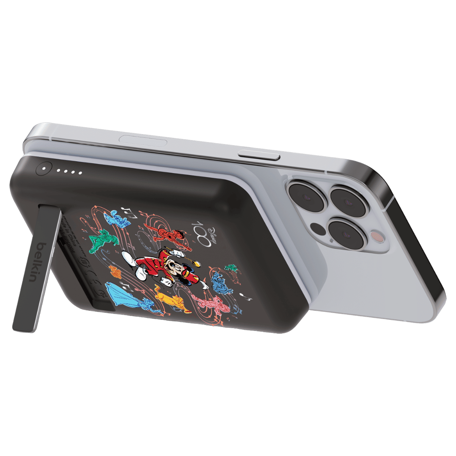 belkin D100 Musical 5000 mAh 7.5W Fast Charging Power Bank (1 USB Type C Port, Overcharge Protection, Red)_3