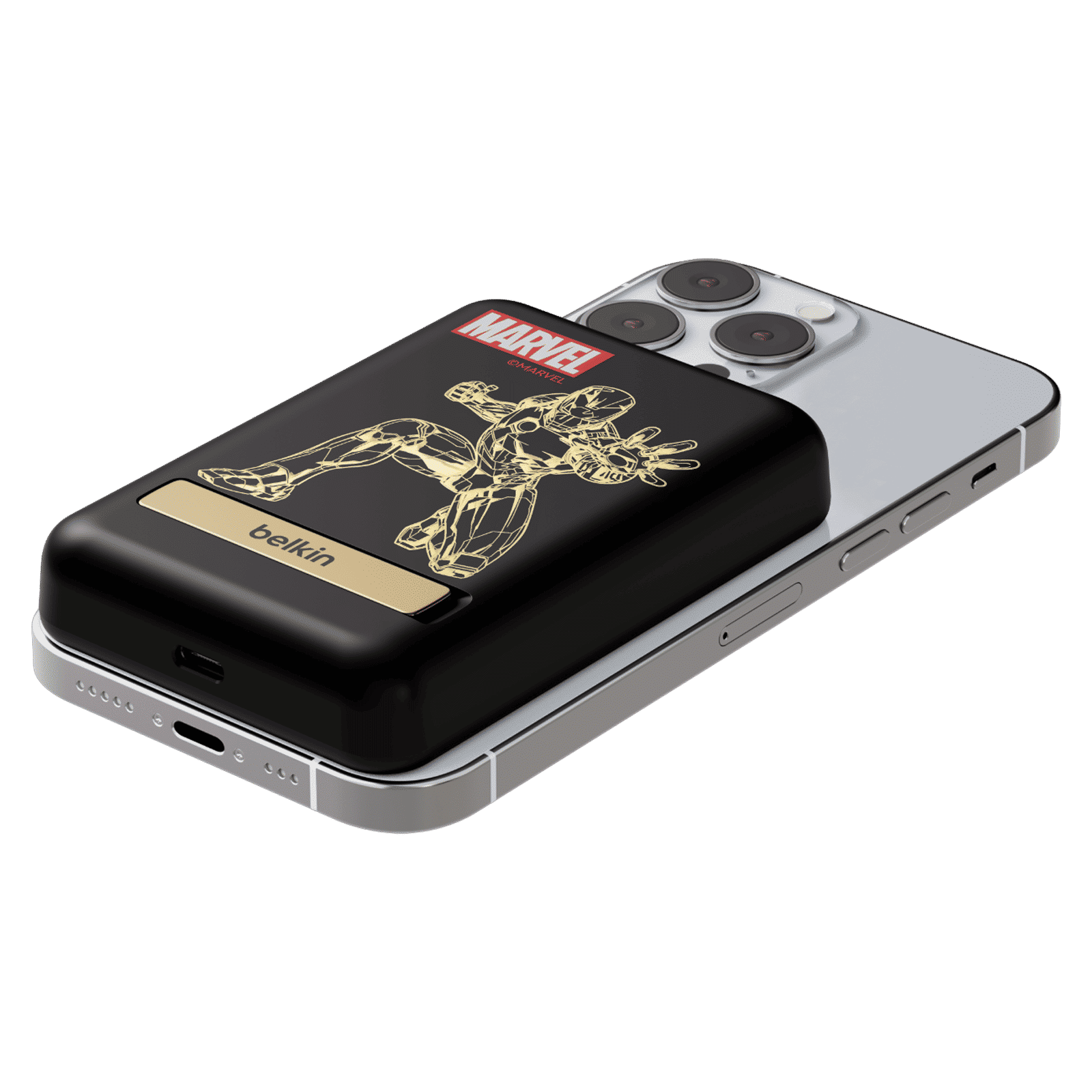 belkin Ironman 5000 mAh 7.5W Fast Charging Power Bank (1 USB Type C Port, Overcharge Protection, Black)_2