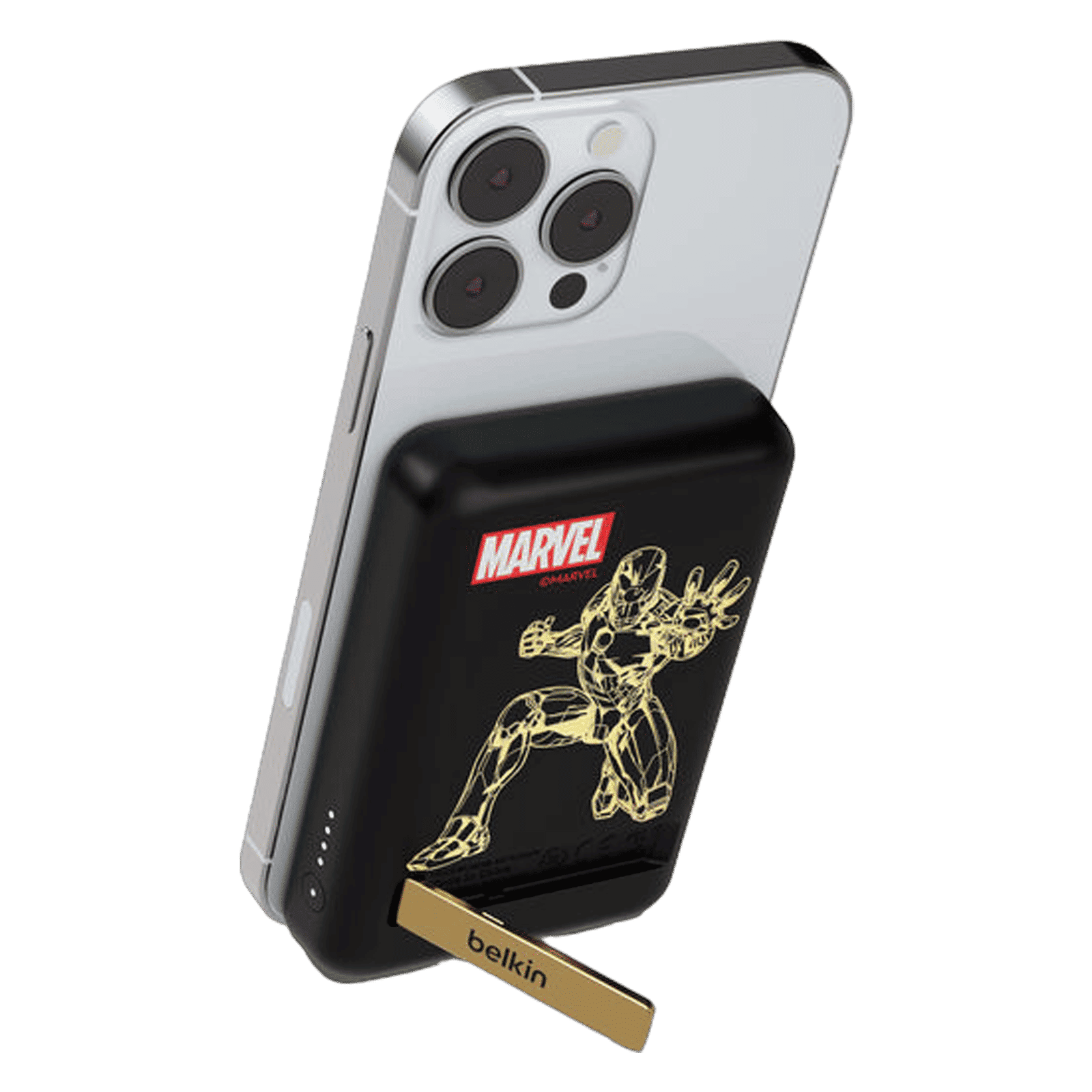 belkin Ironman 5000 mAh 7.5W Fast Charging Power Bank (1 USB Type C Port, Overcharge Protection, Black)_5