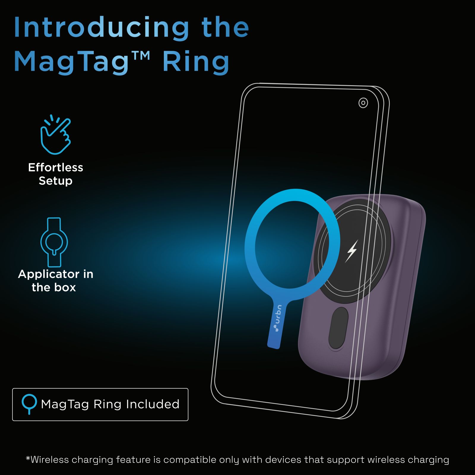 urbn Compact MagTag 10000 mAh 15W Fast Charging Power Bank (1 Type C Ports, MagSafe Compatible, Purple) urbn Compact MagTag 10000 mAh 15W Fast Charging Power Bank (1 Type C Ports, MagSafe Compatible, Purple)_7