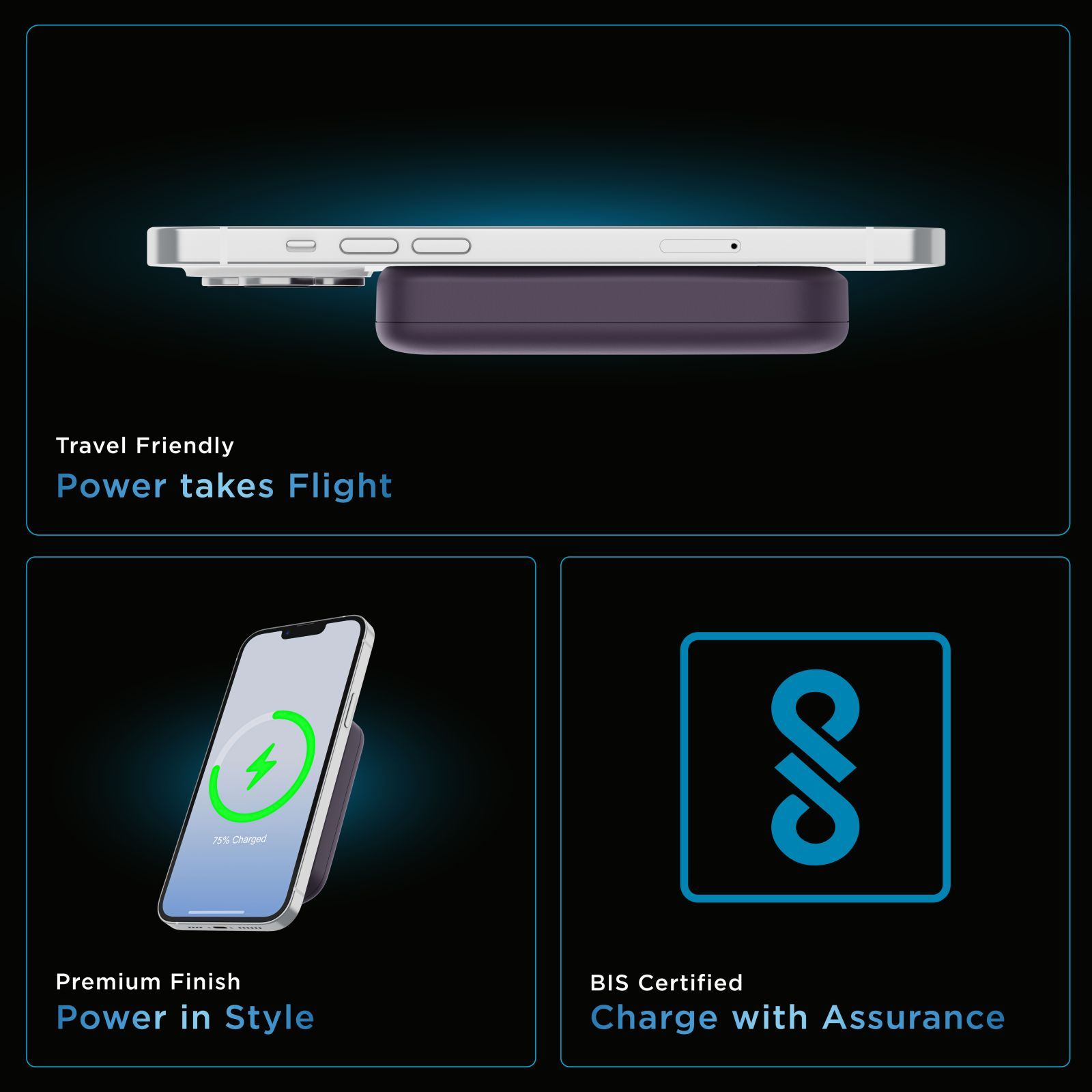 urbn Compact MagTag 10000 mAh 15W Fast Charging Power Bank (1 Type C Ports, MagSafe Compatible, Purple) urbn Compact MagTag 10000 mAh 15W Fast Charging Power Bank (1 Type C Ports, MagSafe Compatible, Purple)_13